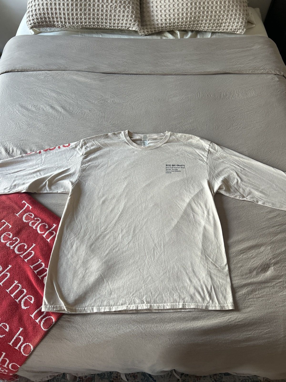 Kanye West × Kid Cudi Kids See Ghosts Album Release Long Sleeve T-Shirt Size US XL / EU 56 / 4 - 1 Thumbnail