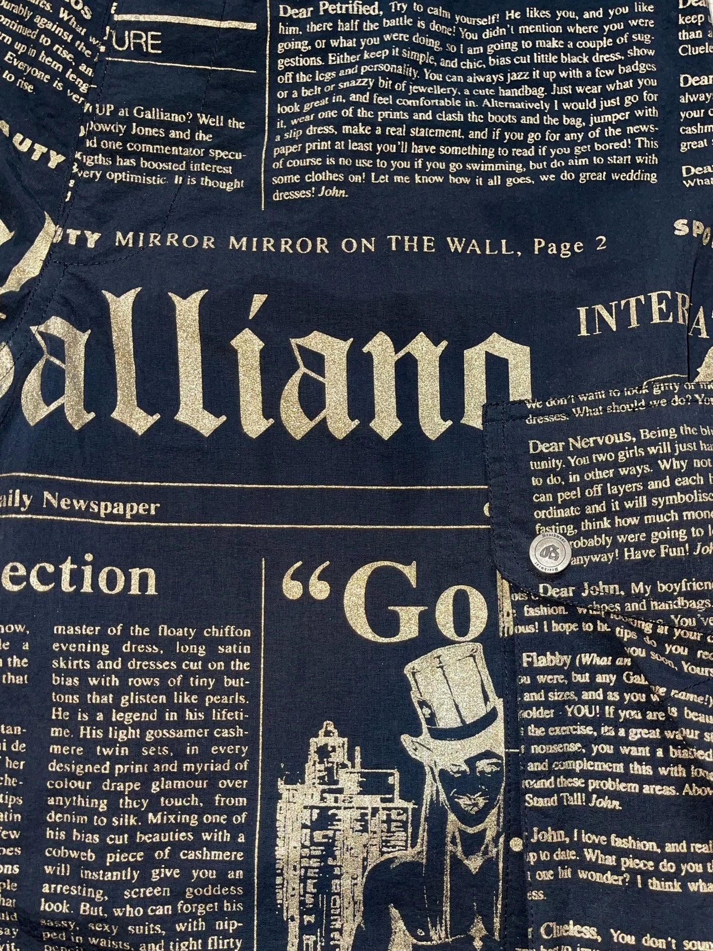 John Galliano John Galliano Vintage Newspaper Print 7/8 Trousers Size US 27 - 5 Thumbnail