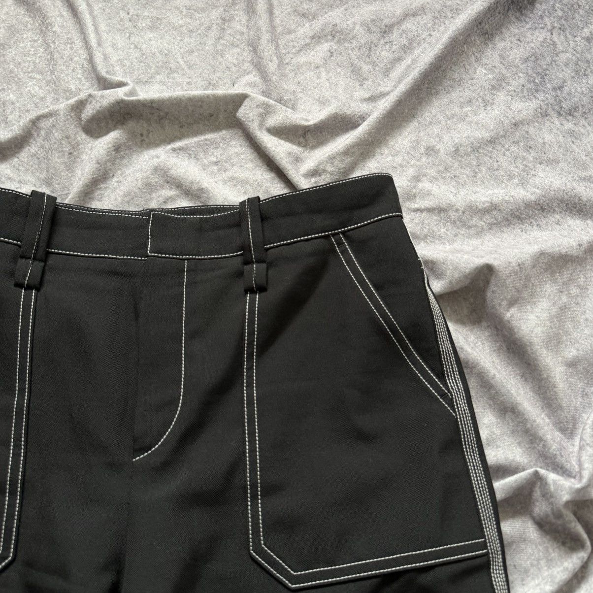 Chloe Chloe Cropped Capri Trousers Pants Slim Fit Black Stitch Size 32" / US 10 / IT 46 - 10 Thumbnail