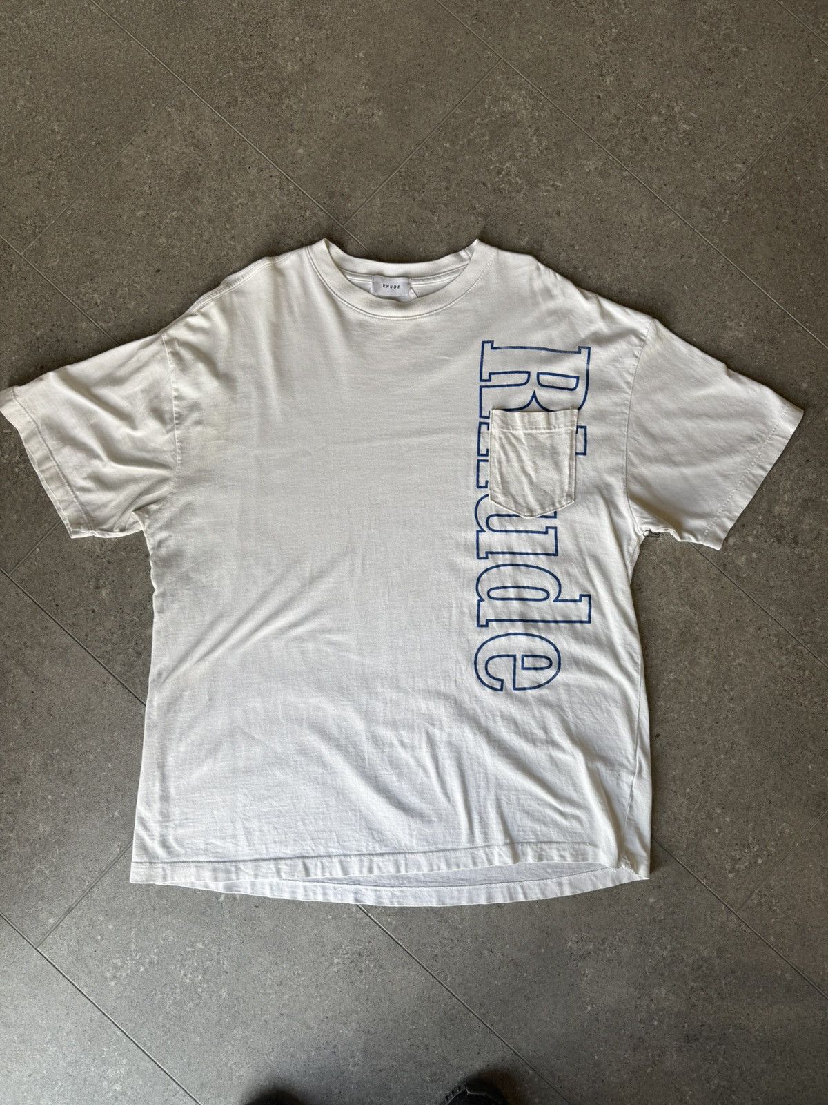 Rhude RHUDE SIDE LOGO OVERSIZED TEE Size US XL / EU 56 / 4 - 1 Thumbnail