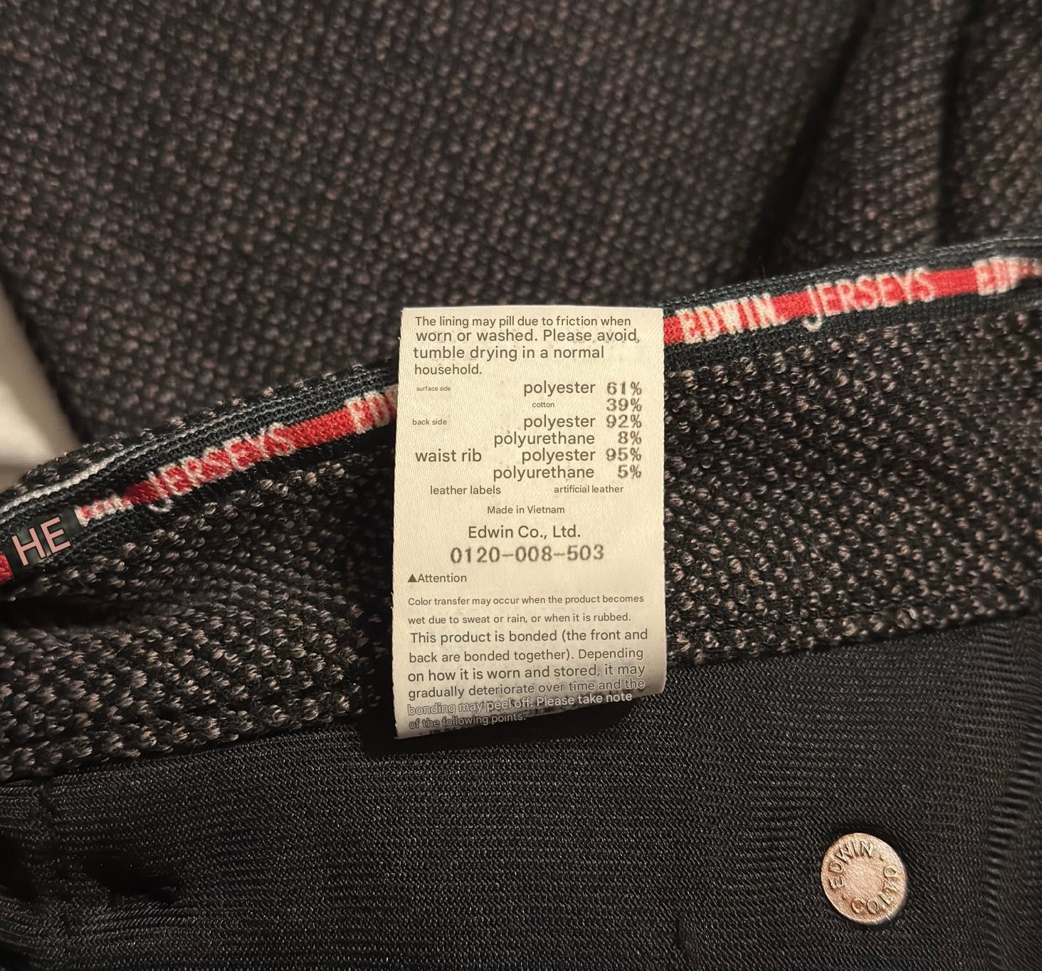 Edwin × Japanese Brand Edwin Jerseys 5-Pocket Easy Jeans Size US 30 / EU 46 - 6 Thumbnail