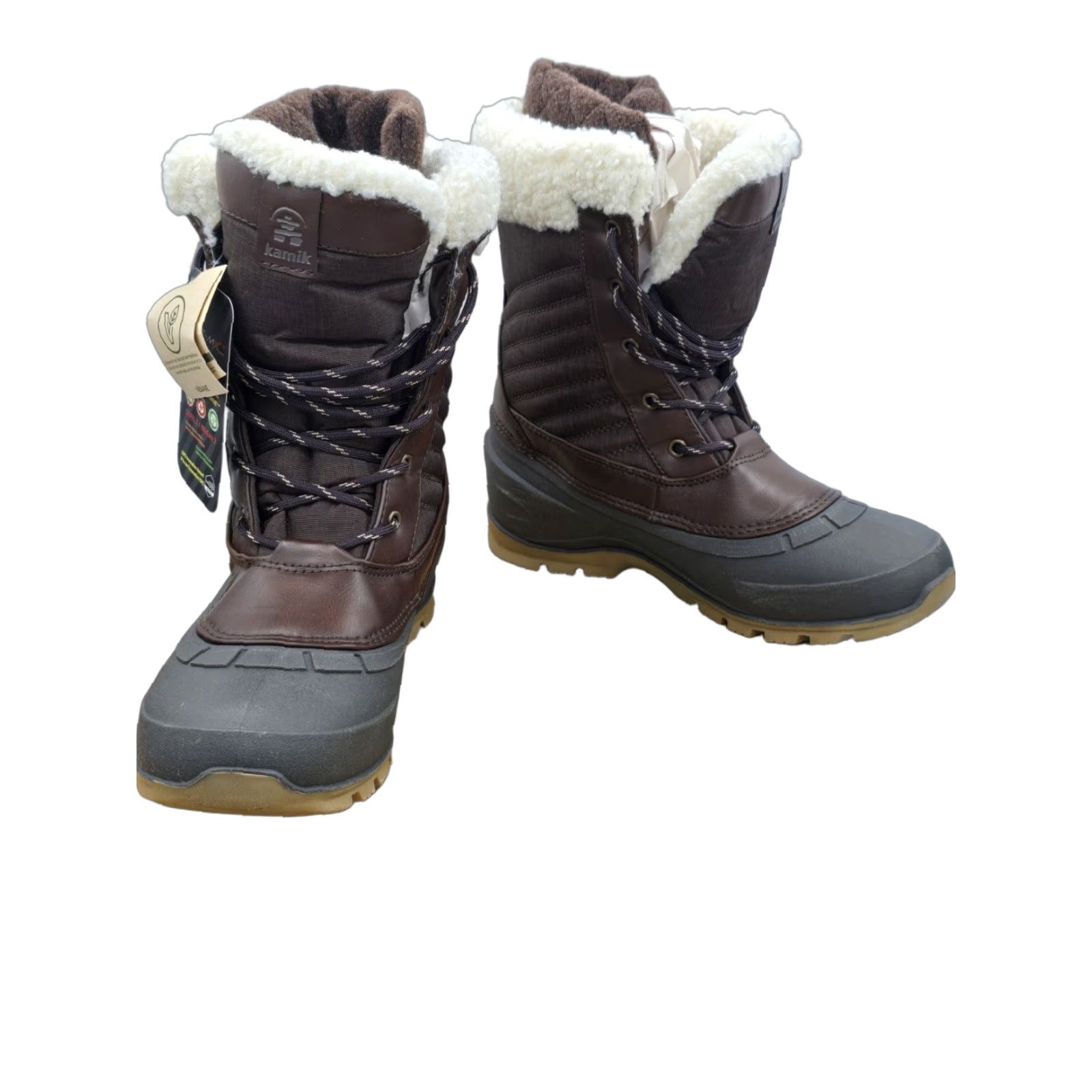 KAMIK Women's Momentum Winter Boots Sz M Charcoal Nylon