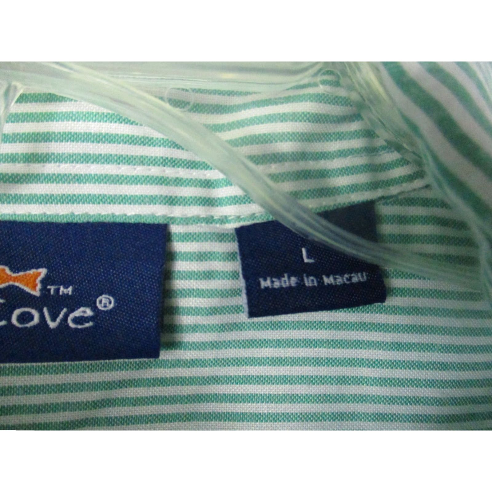Vintage Salmon Cove Shirt Large Men's Long Sleeve Green White Stripe Button-Up Casual Shirt Size US L / EU 52-54 / 3 - 3 Thumbnail