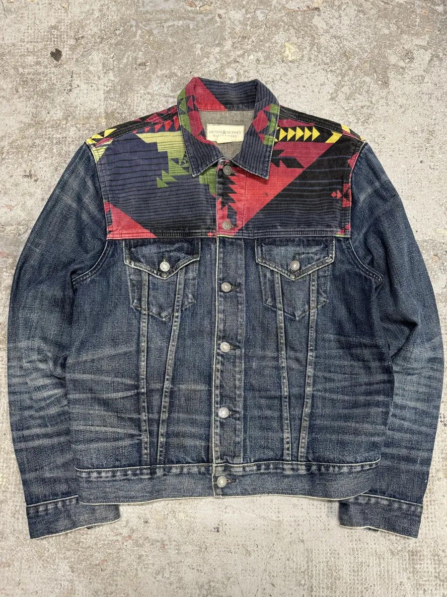 Polo Ralph Lauren 1990s Ralph Lauren Faded Blue Denim Indian Jacket Size US M / EU 48-50 / 2 - 1 Thumbnail