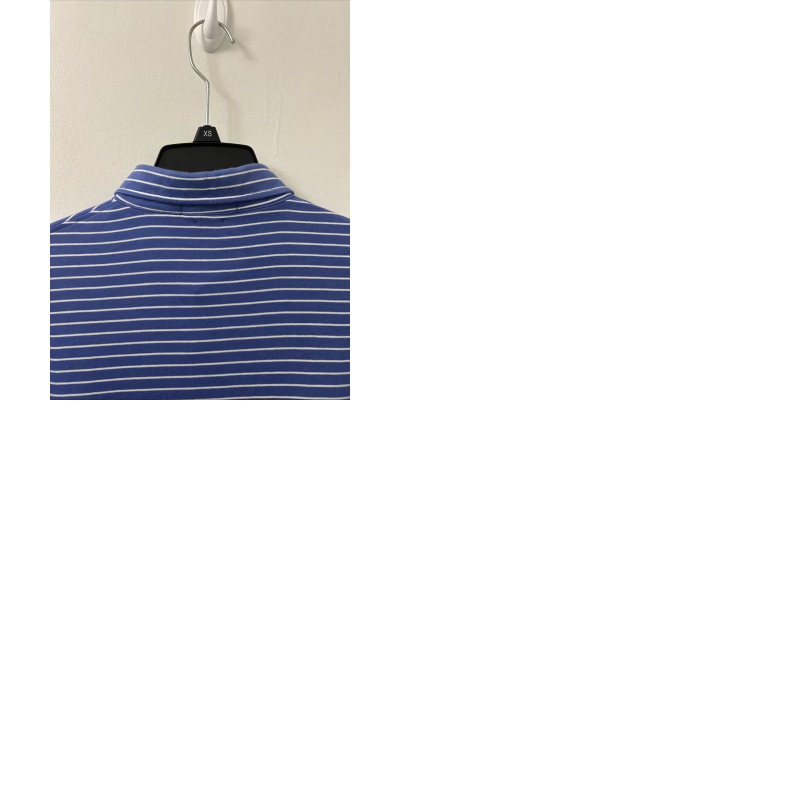 Ralph Lauren VINTAGE Polo Ralph Lauren Shirt Mens M Striped Blue White Short Sleeve Polo Classic Fit Size US M / EU 48-50 / 2 - 9 Thumbnail