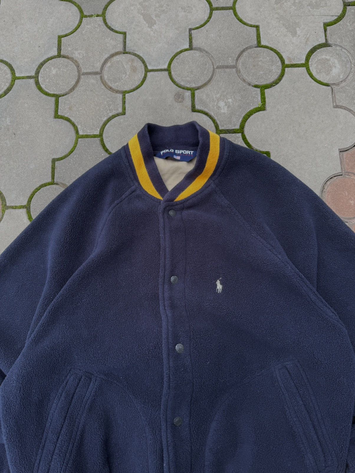 Polo Ralph Lauren Vintage 90s Polo Sport Fleece Bomber Jacket Rare Size US M / EU 48-50 / 2 - 3 Thumbnail