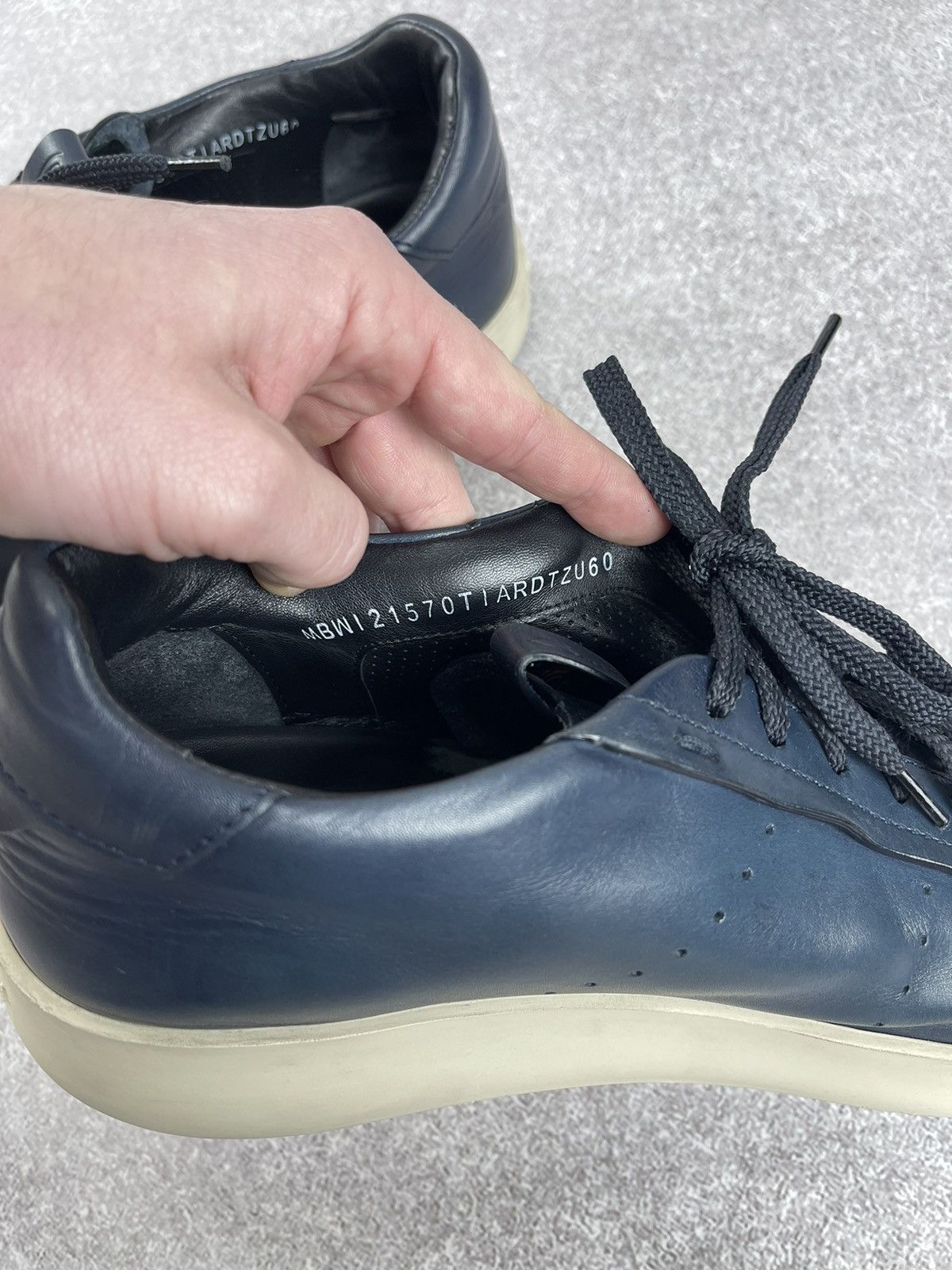 Santoni Santoni Navy Blue Sneakers Men’s Shoes Size US 10.5 Size US 10.5 / EU 43-44 - 16 Thumbnail