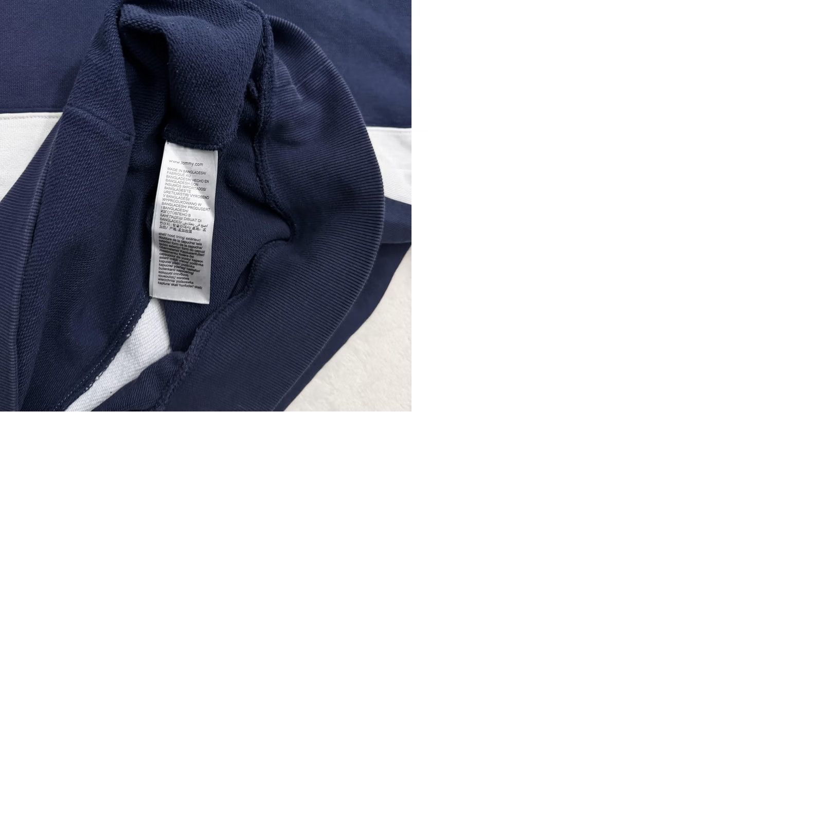 Tommy Hilfiger Tommy Hilfiger Hooded Sweater 2XL Blue Fleece Pullover Mens Crew Neck Logo Embroidered Pockets Size US XXL / EU 58 / 5 - 10 Thumbnail