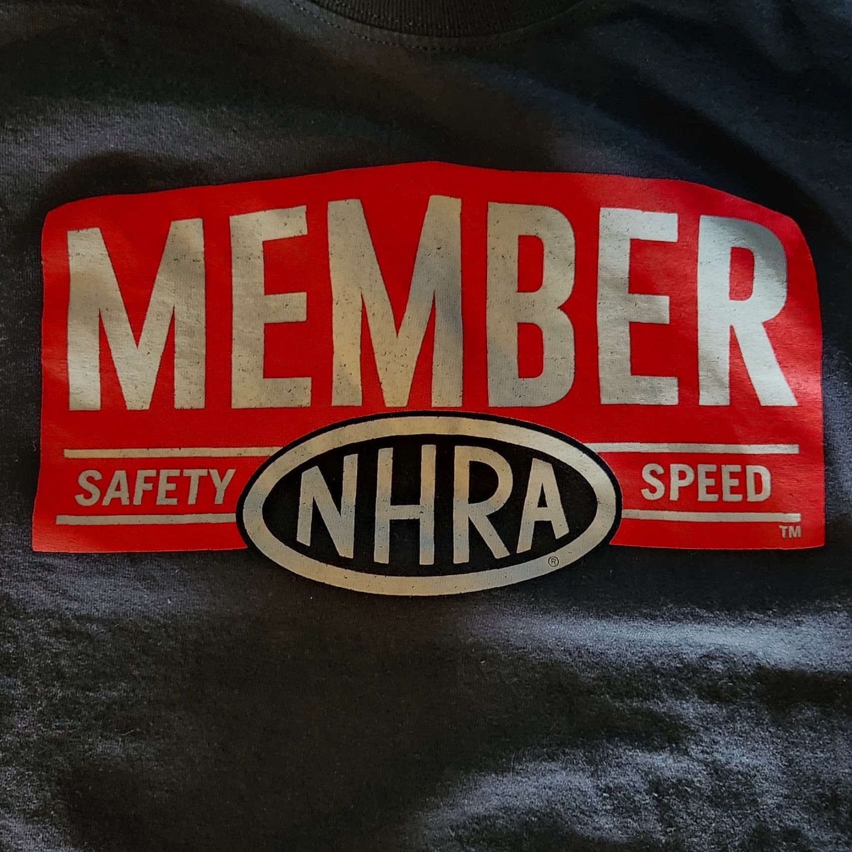 Speedo NHRA T Shirt Member Safety Speed Black Graphic Size XL Hot Rod Drag Racing Size US XL / EU 56 / 4 - 3 Thumbnail