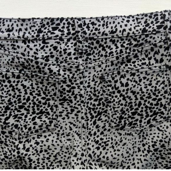 Designer Rag Bone Hana Jeans Gray High Rise Velvet Cheetah Bootcut Cr Size 24" / US 00 / IT 34 - 10 Thumbnail