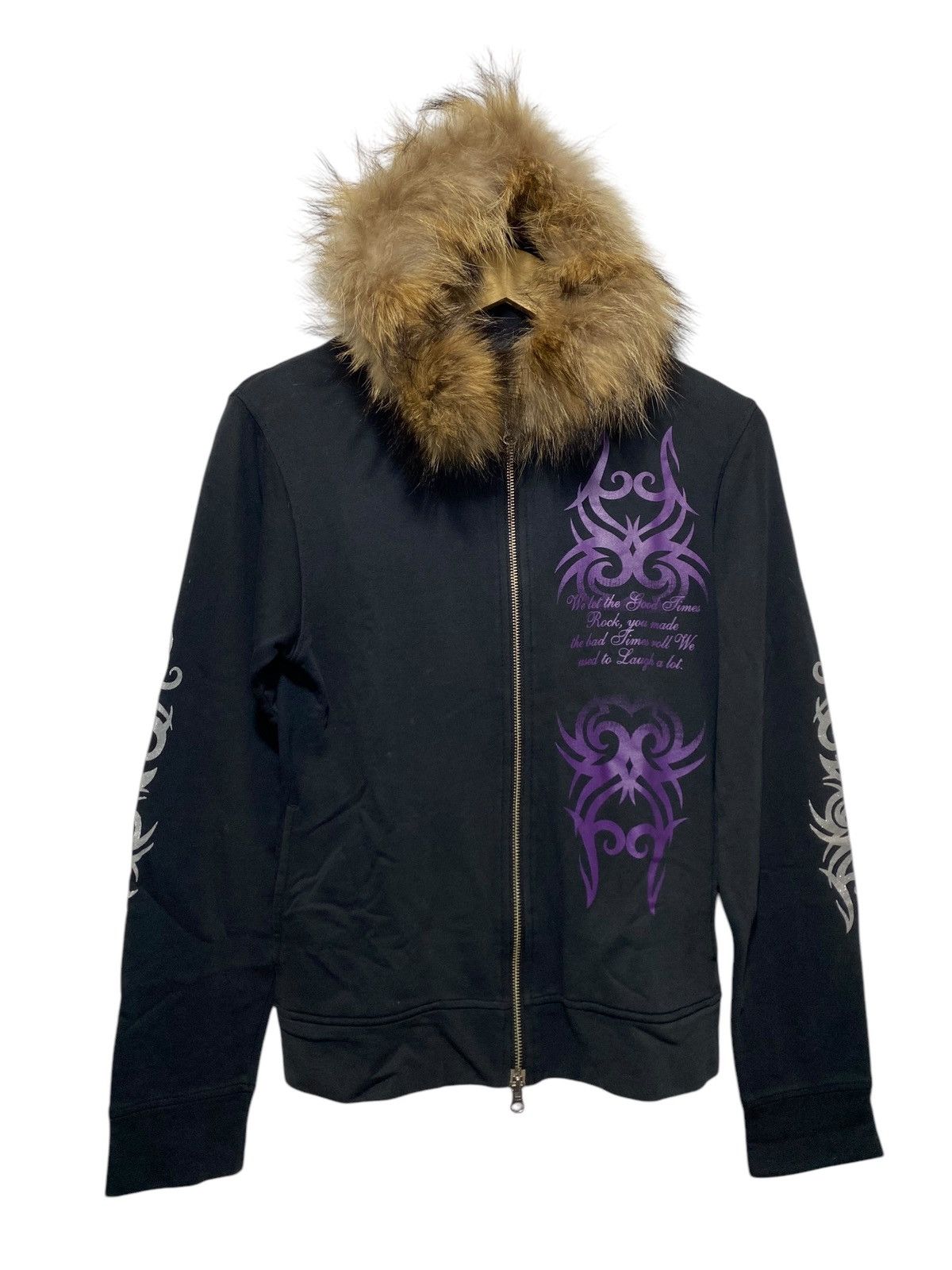 If Six Was Nine × Japanese Brand × Le Grande Bleu (L.G.B.) Vintage Spinash tribal tattoo fur hoodie Size US M / EU 48-50 / 2 - 1 Thumbnail