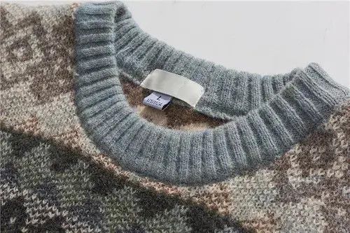 Japanese Brand Geometric Patterned Pullover Harajuku Style Tops Sweater Size US L / EU 52-54 / 3 - 3 Thumbnail