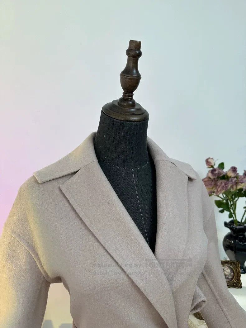 Hermes Hermes Double-Faced Cashmere Belted Coat, Light Pink Size S / US 4 / IT 40 - 5 Thumbnail