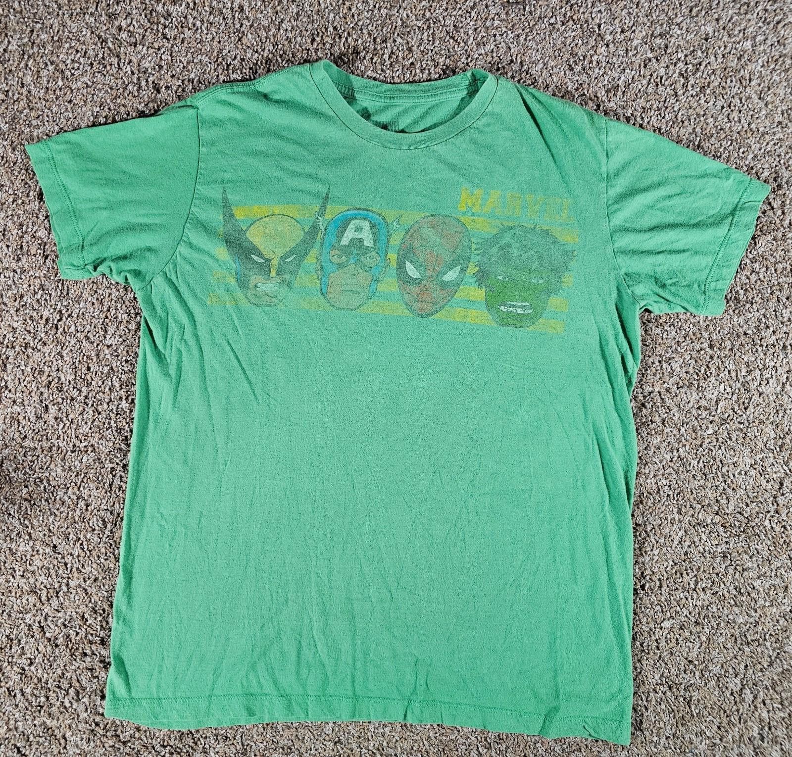 Marvel Comics Marvel Comics Characters Tshirt Green L Hulk Wolverine Size US L / EU 52-54 / 3 - 1 Thumbnail