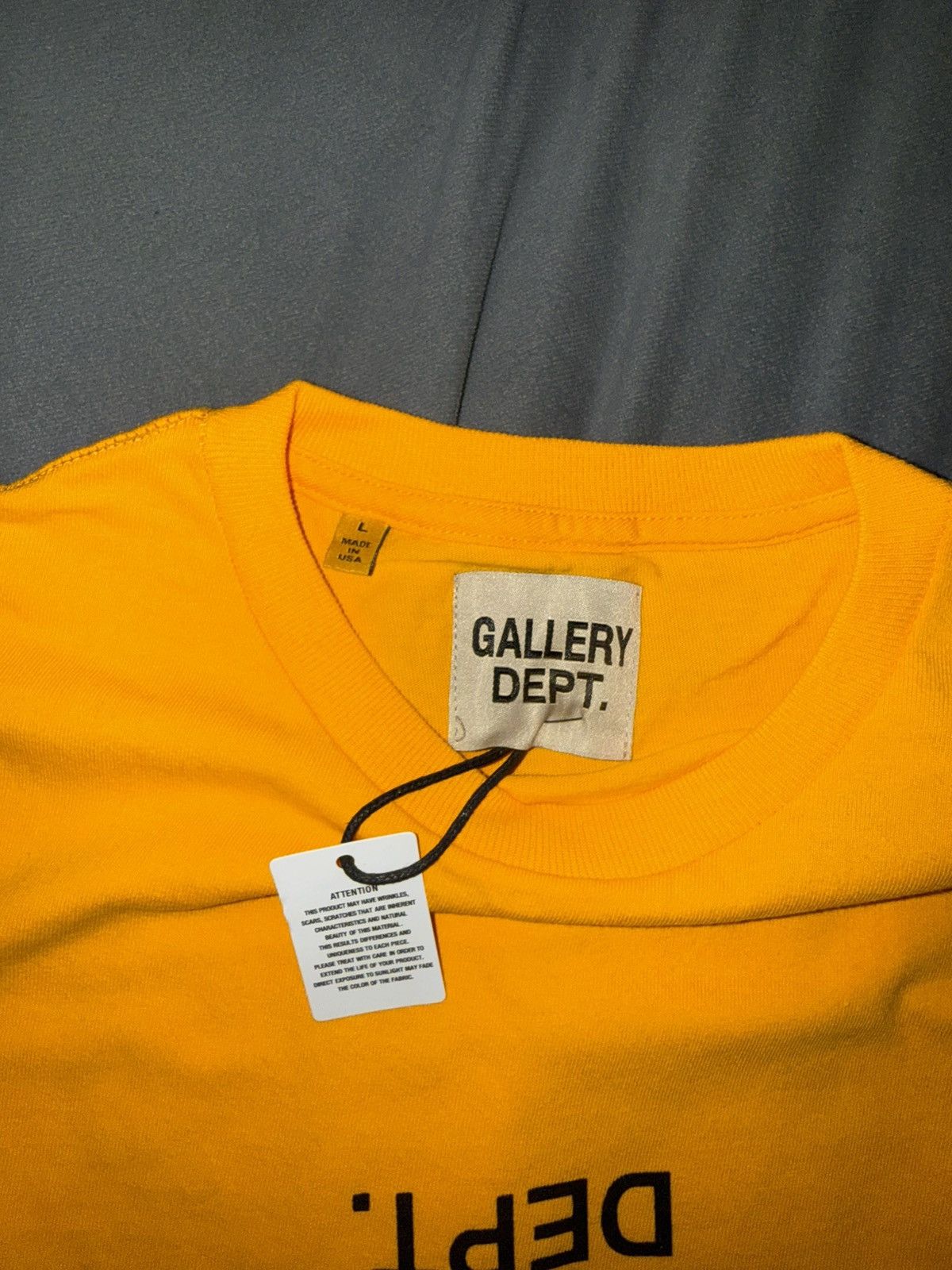 Gallery Dept. Gallery Dept. Fucked Up Logo Tee Yellow Size US L / EU 52-54 / 3 - 3 Thumbnail