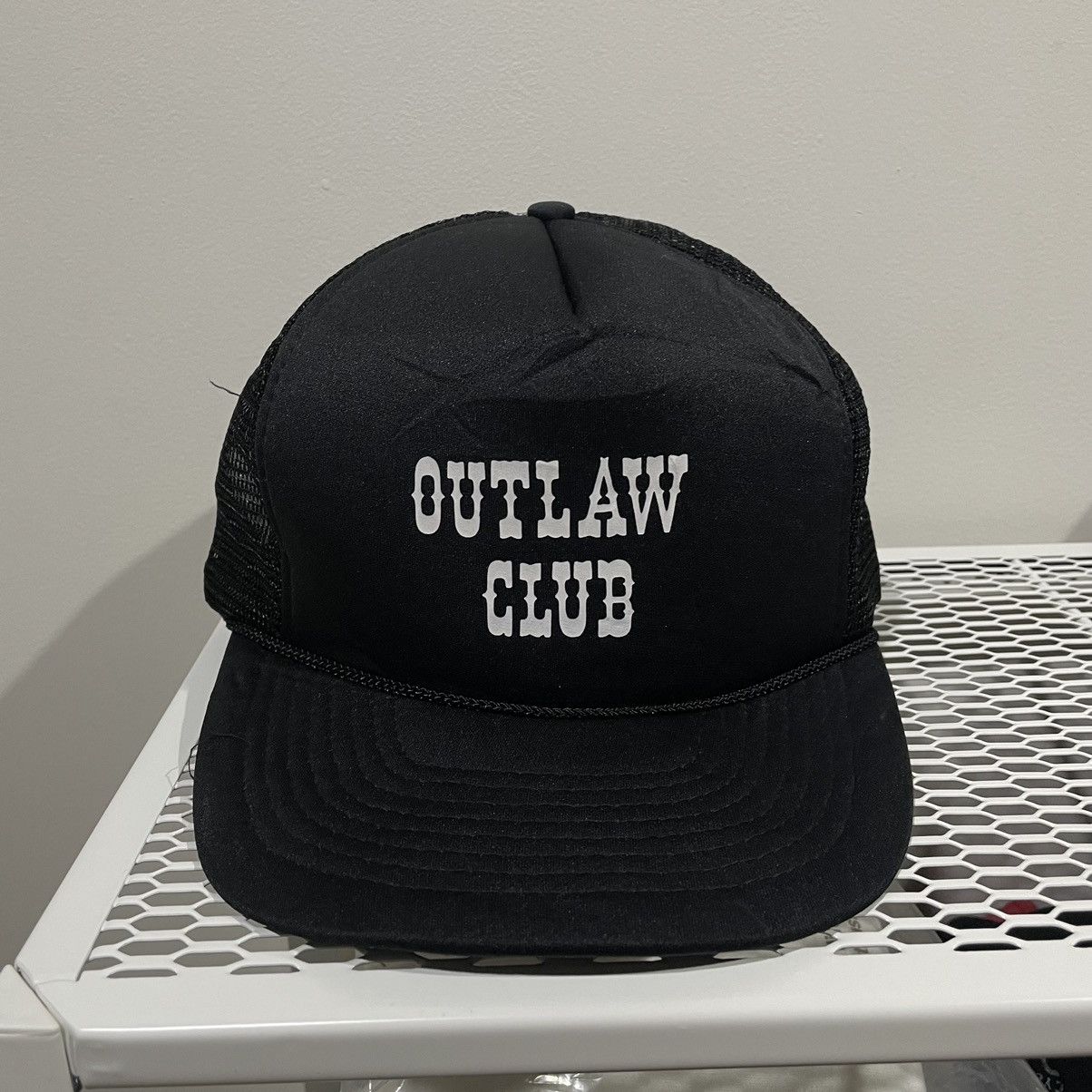 Harley Davidson Vintage 90s Outlaw mc motorcycle club trucker cap Size ONE SIZE - 1 Thumbnail