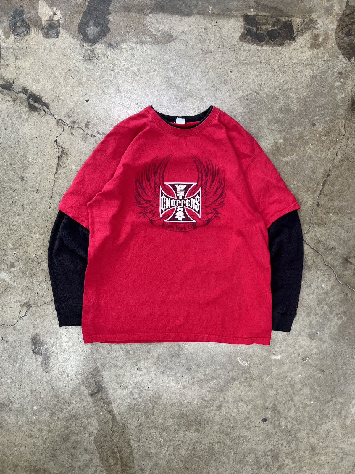 West Coast Choppers Vintage West Coast Choppers Thermal Long Sleeve Tee Large Size US L / EU 52-54 / 3 - 2 Thumbnail