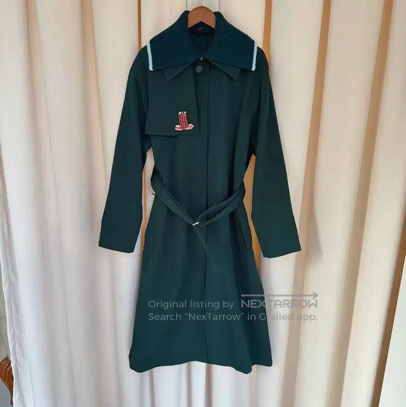 Lanvin Lanvin Women's Green Wool Trench Coat . Size M / US 6-8 / IT 42-44 - 1 Thumbnail