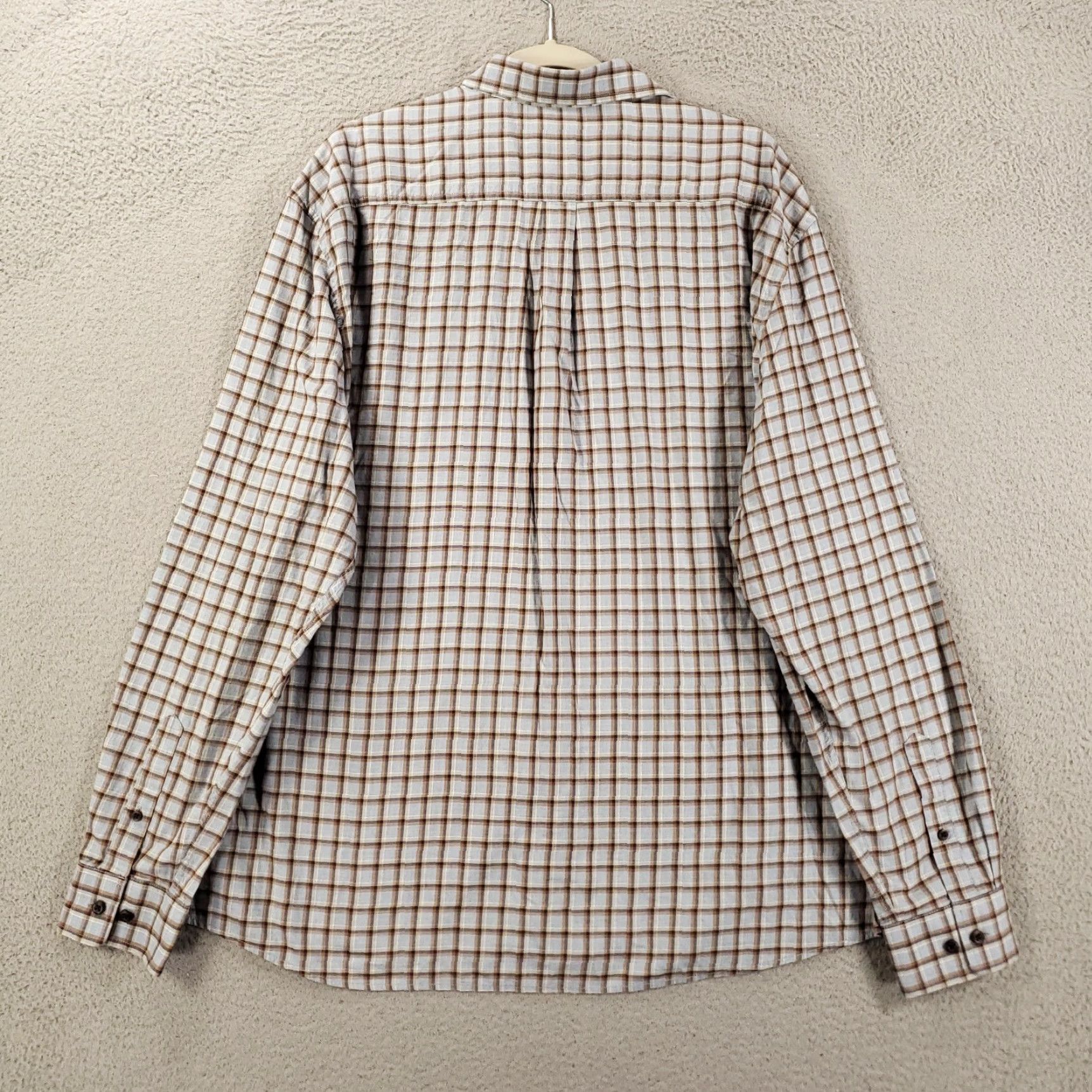 johnnie-O johnnie-O Button-Up Shirt 2XL Blue Plaid Long Sleeve Casual Men Regular Size US XXL / EU 58 / 5 - 7 Thumbnail