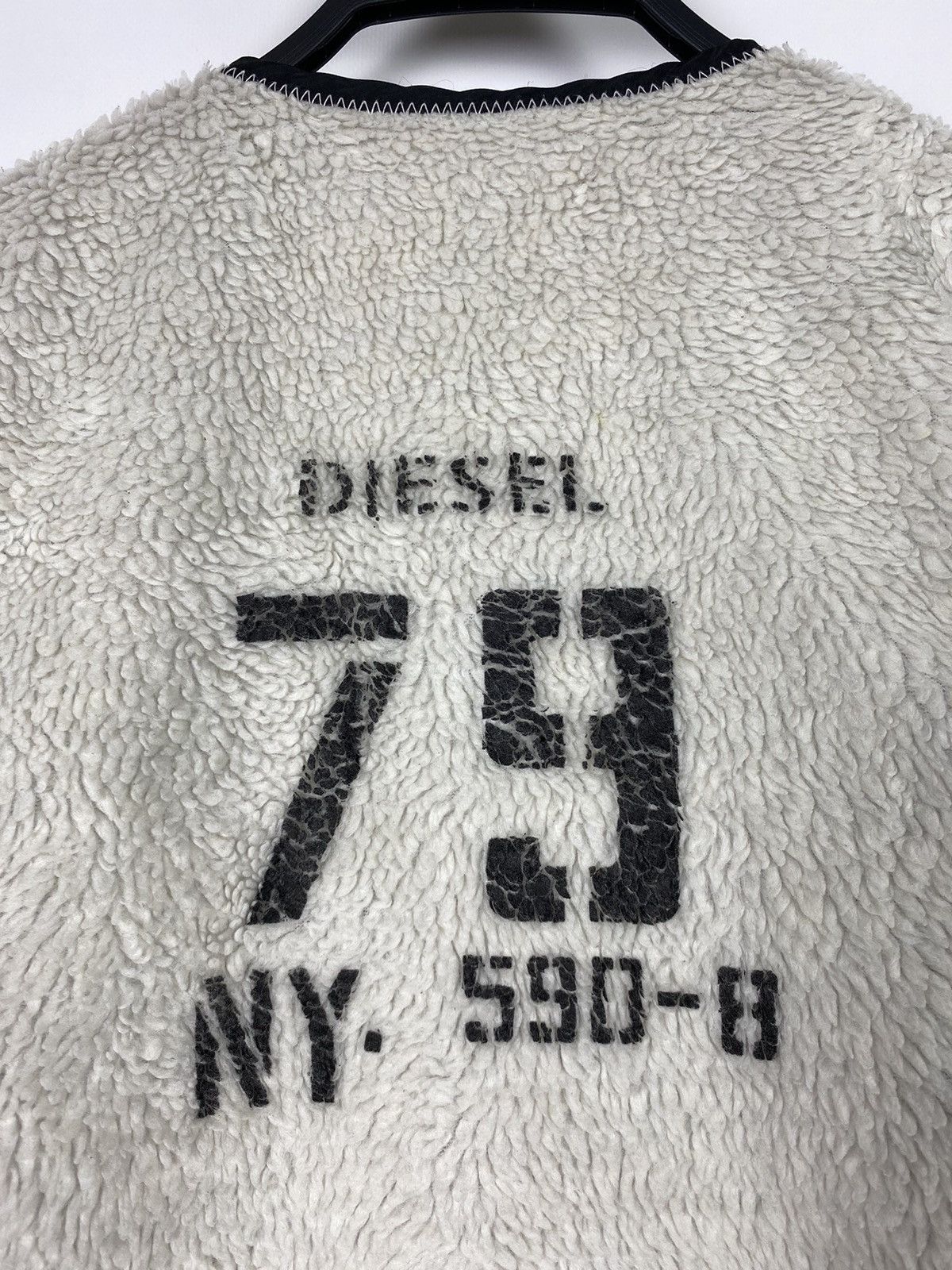 Diesel 1990s Vintage Distressed Diesel Reversible Nylon Sherpa Vest Size US S / EU 44-46 / 1 - 14 Thumbnail