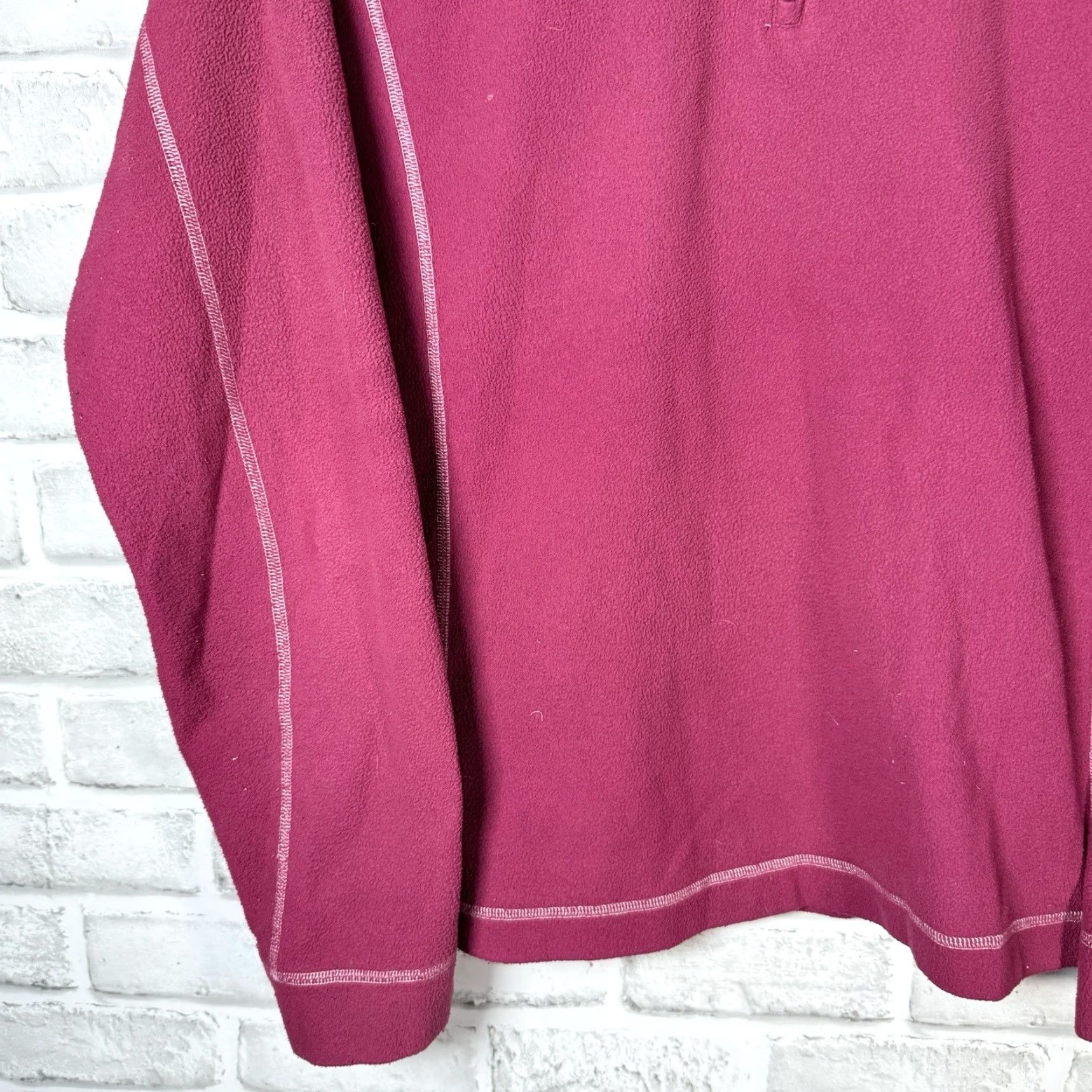 Under Armour Under Armour 100% Polyester Fleece Half Zip Pullover Womens Size XL Pink Regular Casual Activewear Pullover Zip Women Size XL / US 12-14 / IT 48-50 - 3 Thumbnail