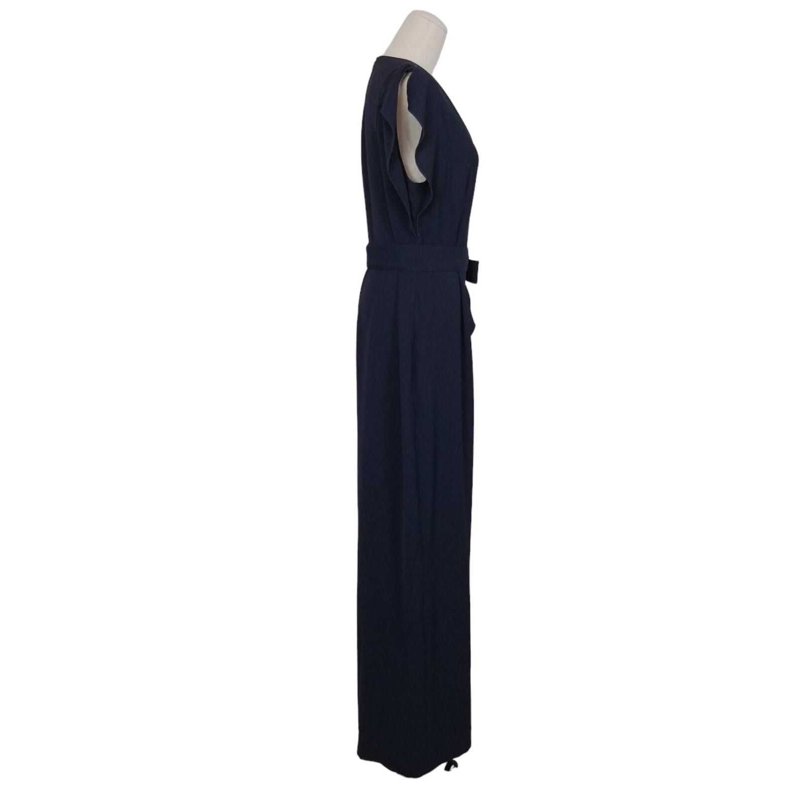 Other NWT Eliza J Flutter Sleeve Crepe Wide Leg Jumpsuit Sz 10 Size 32" / US 10 / IT 46 - 6 Thumbnail