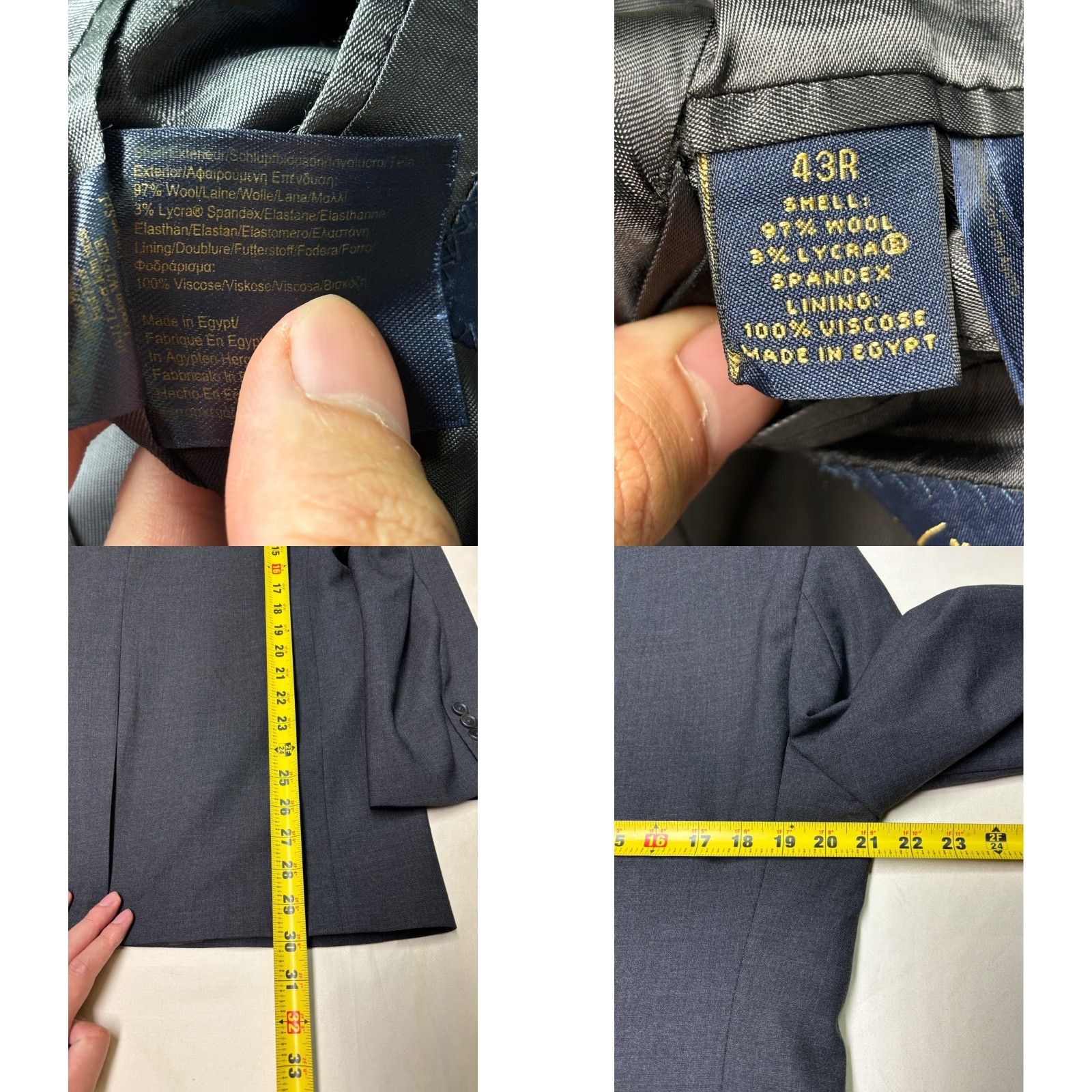 Brooks Brothers Brooks Brothers 346 Men Blazer Wool Blend Stretch Gray 43R Business Formal Suit Jacket Mens Size 40R - 8 Thumbnail
