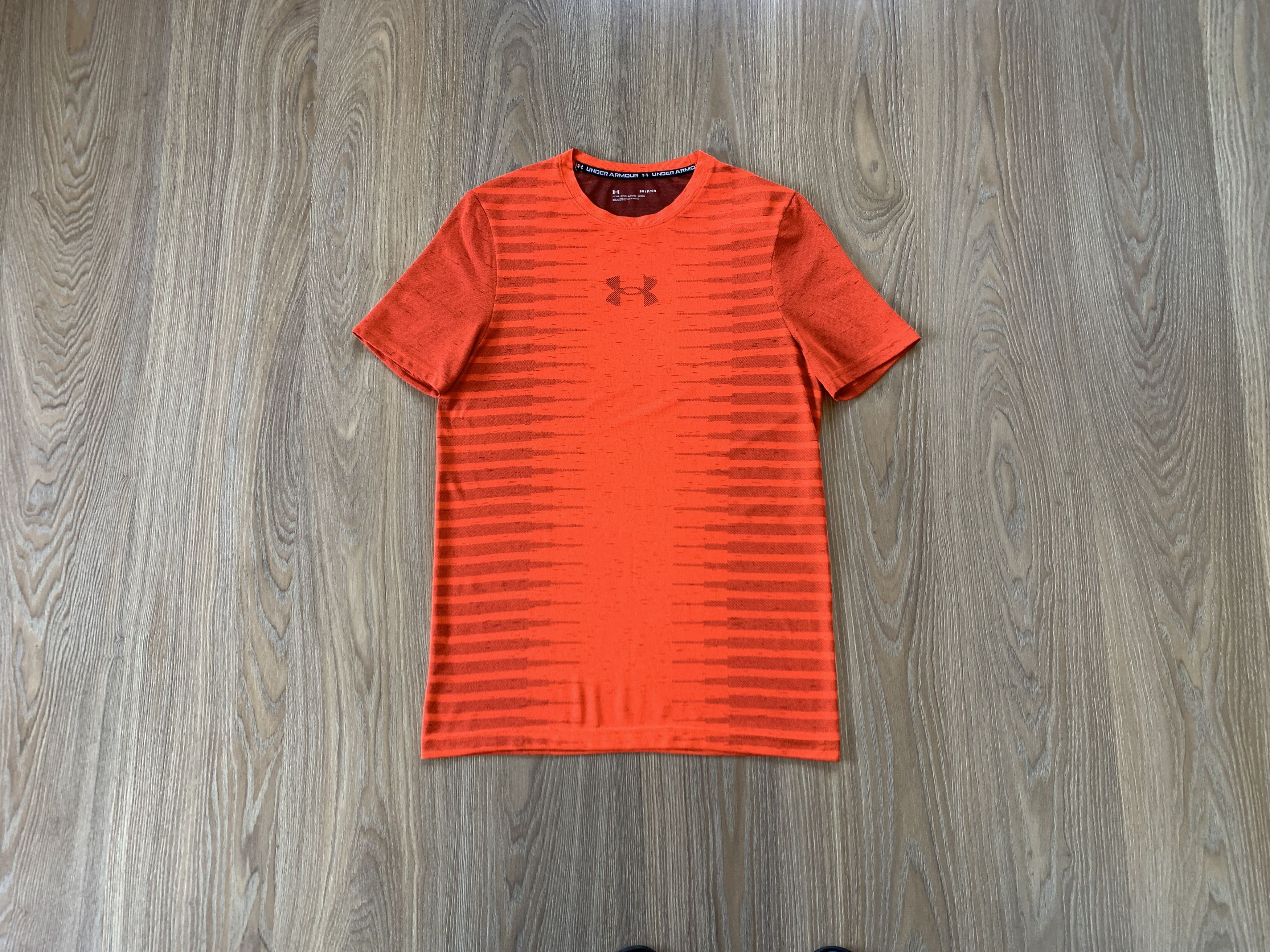Under Armour Under Armour Fitted Men's Orange Training T Shirt Size US S / EU 44-46 / 1 - 1 Thumbnail