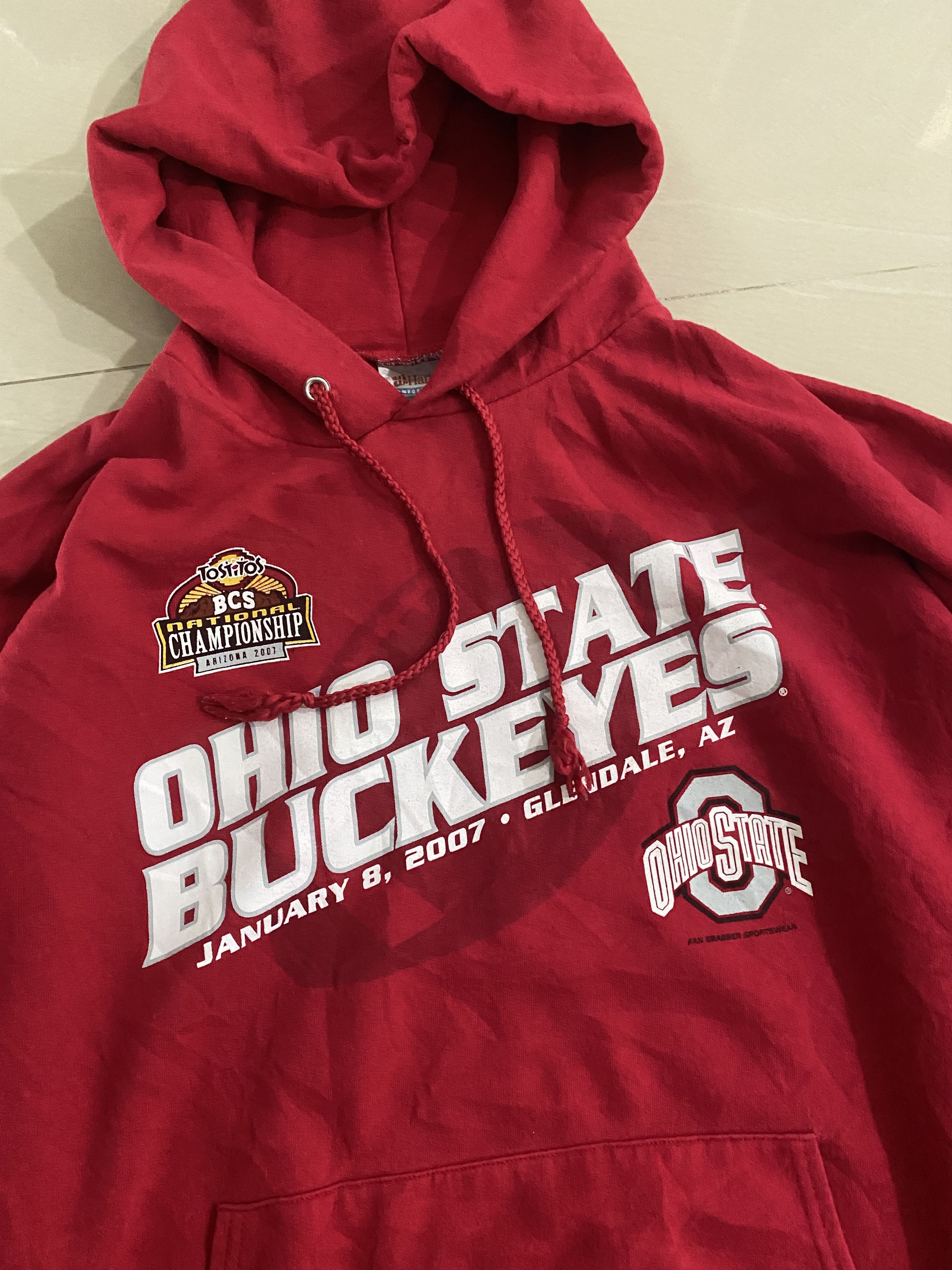 Vintage Vintage Ohio State Buckeyes Hanes Hoodie Size US XL / EU 56 / 4 - 2 Thumbnail