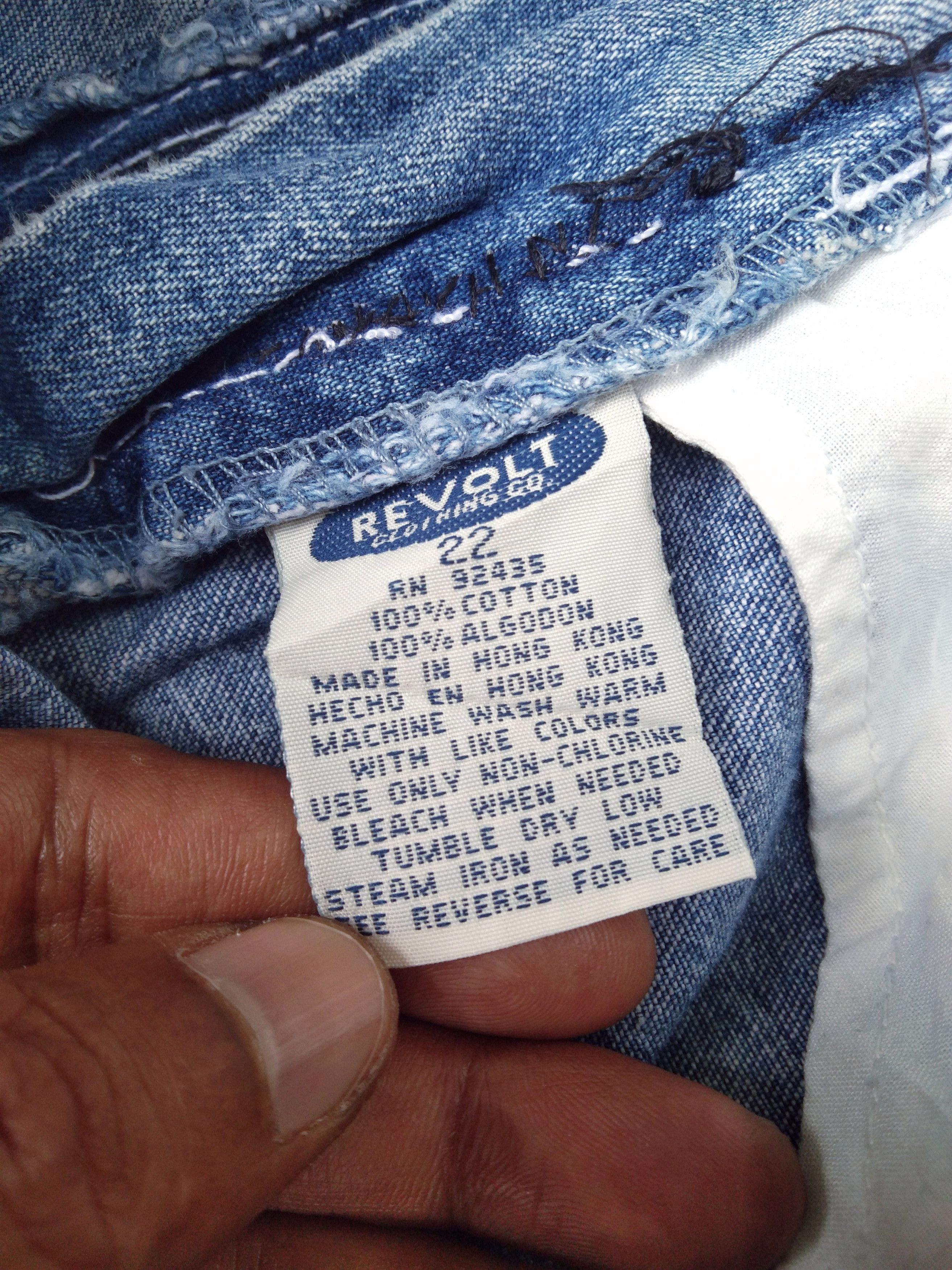 Jean Vintage Revolt Jeans Y2k Carpenter Skater Baggy Fit 38x31 Size US 38 / EU 54 - 10 Thumbnail