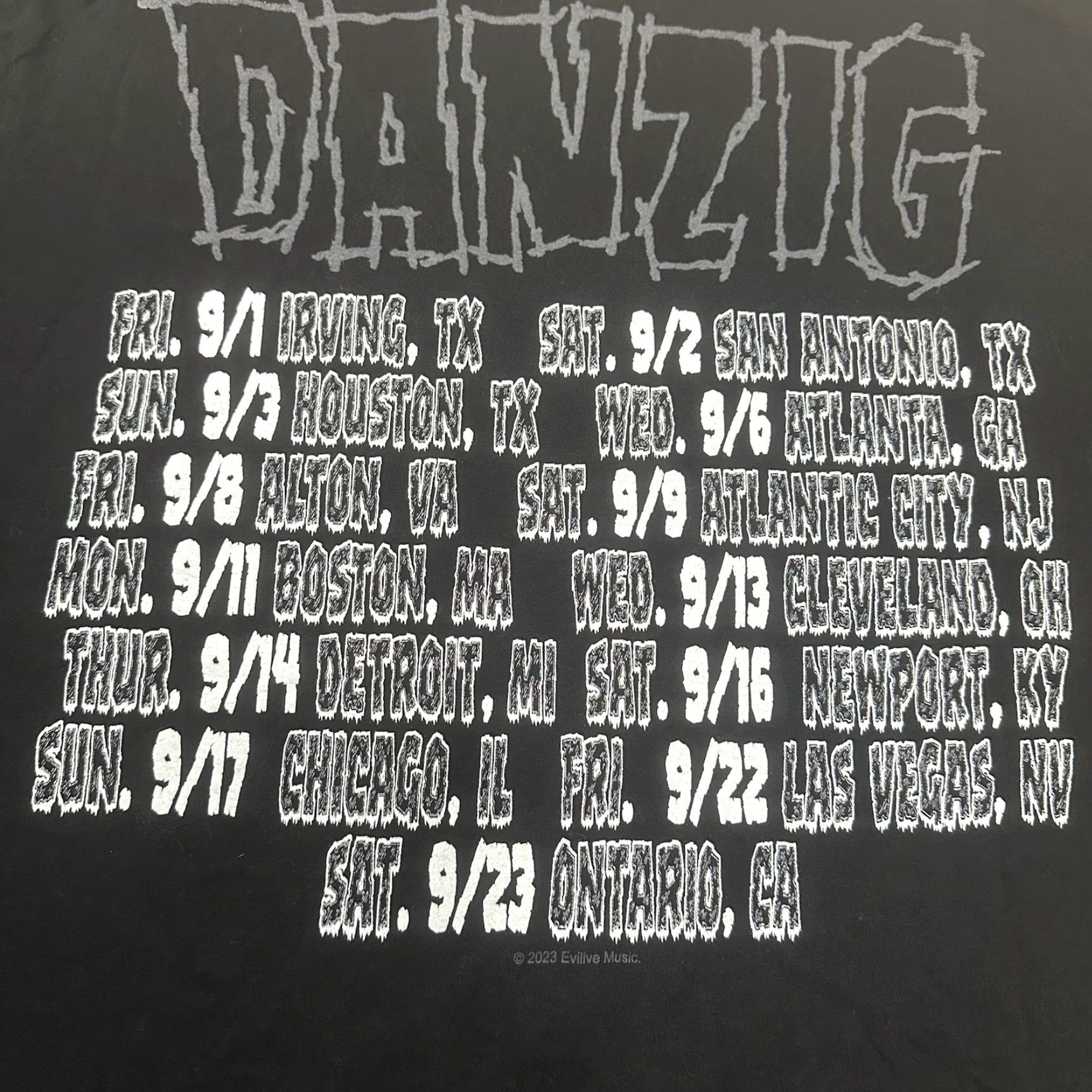 Vintage Danzig Tour 2025 Band T Shirt Mens XL Black Tour 2025 Size US L / EU 52-54 / 3 - 4 Thumbnail