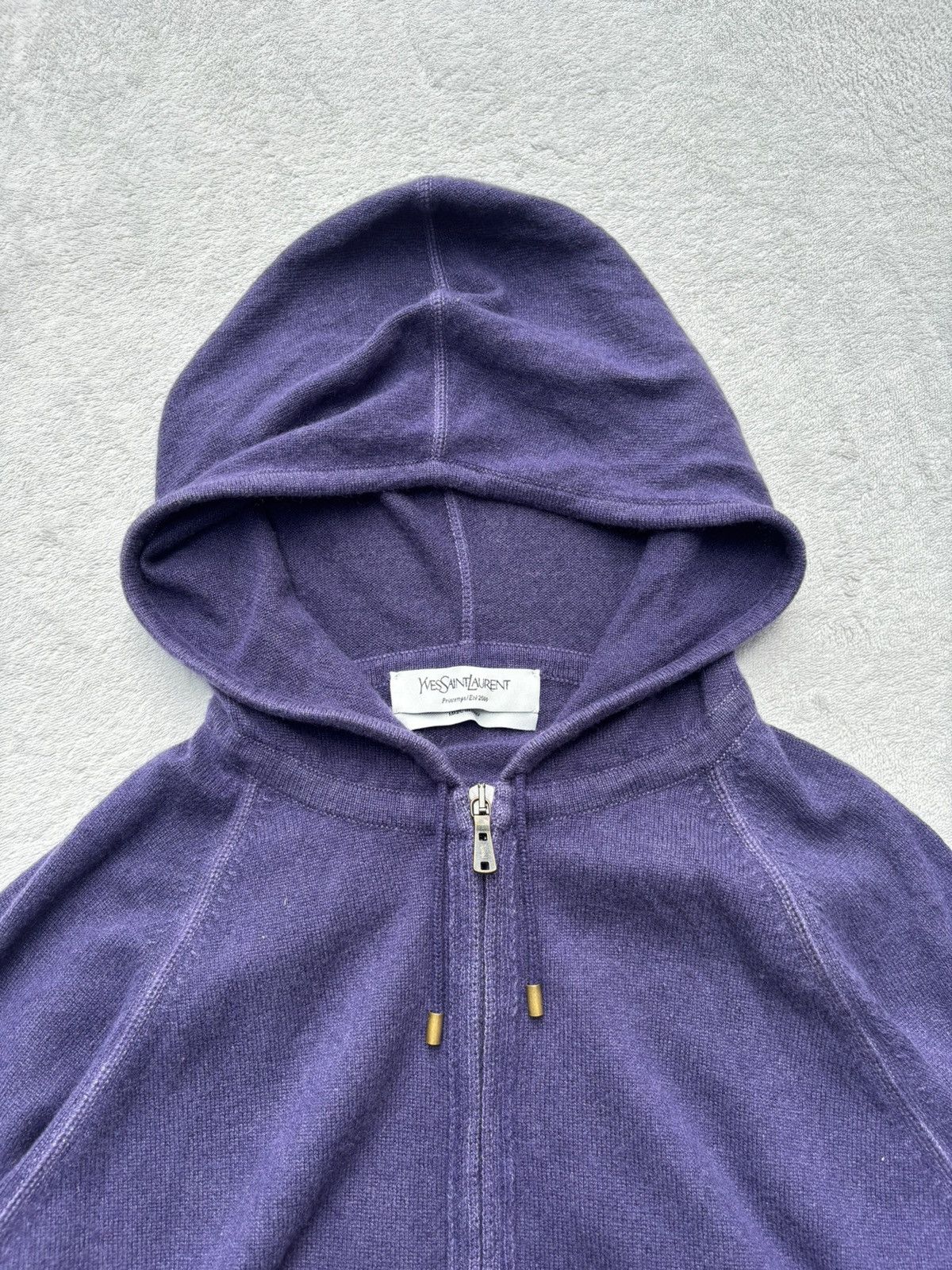 Yves Saint Laurent S/S 2009 Yves Saint Laurent Rive Gauche Cashmere Zip Jacket Size M / US 6-8 / IT 42-44 - 8 Thumbnail