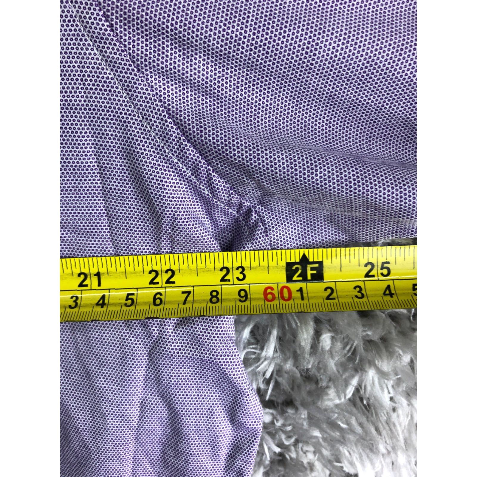 Vintage Report Collection Mens XL 36-37 Lavender Long Sleeve Spread Collar Shirt Size US XL / EU 56 / 4 - 4 Thumbnail