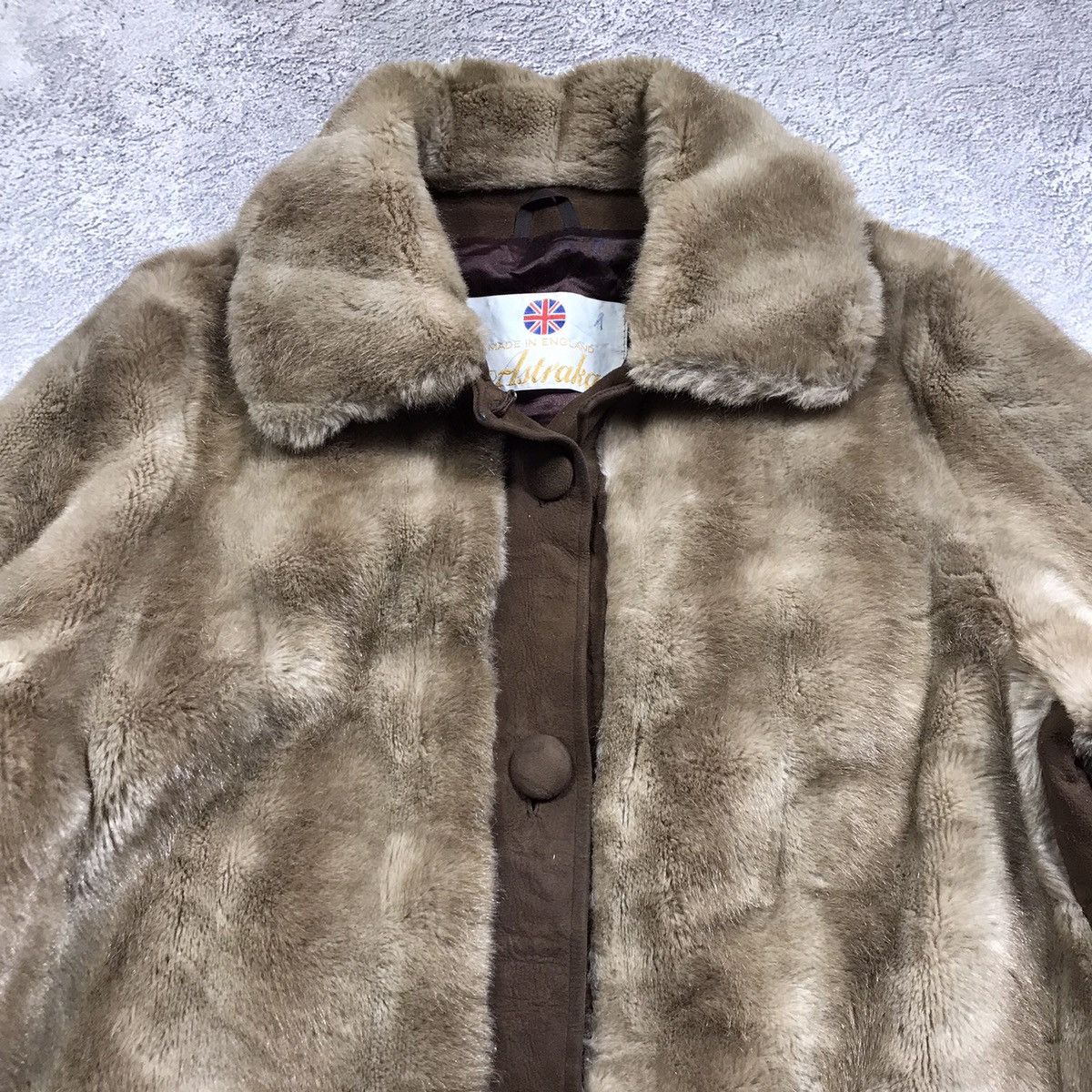 Vintage Vintage 90s Faded Fur Collar Jacket Gorpcore Tan Relaxed L Size L / US 10 / IT 46 - 3 Thumbnail