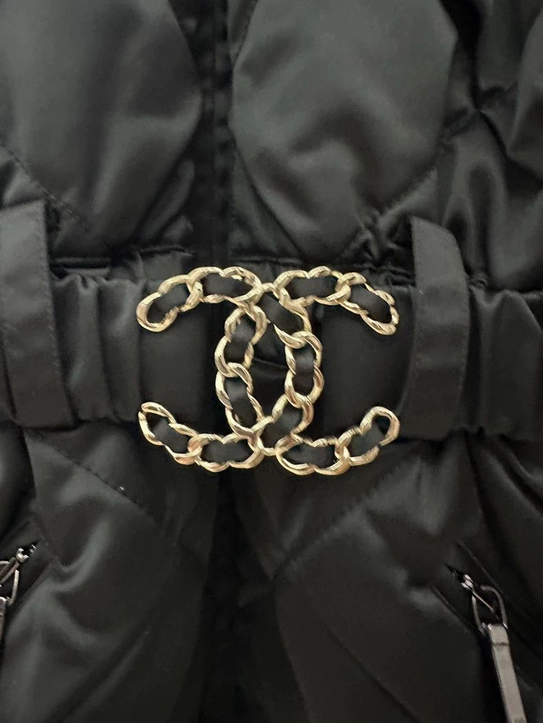 Chanel Chanel Quilted Belted Cotton Jacket Size L / US 10 / IT 46 - 3 Thumbnail