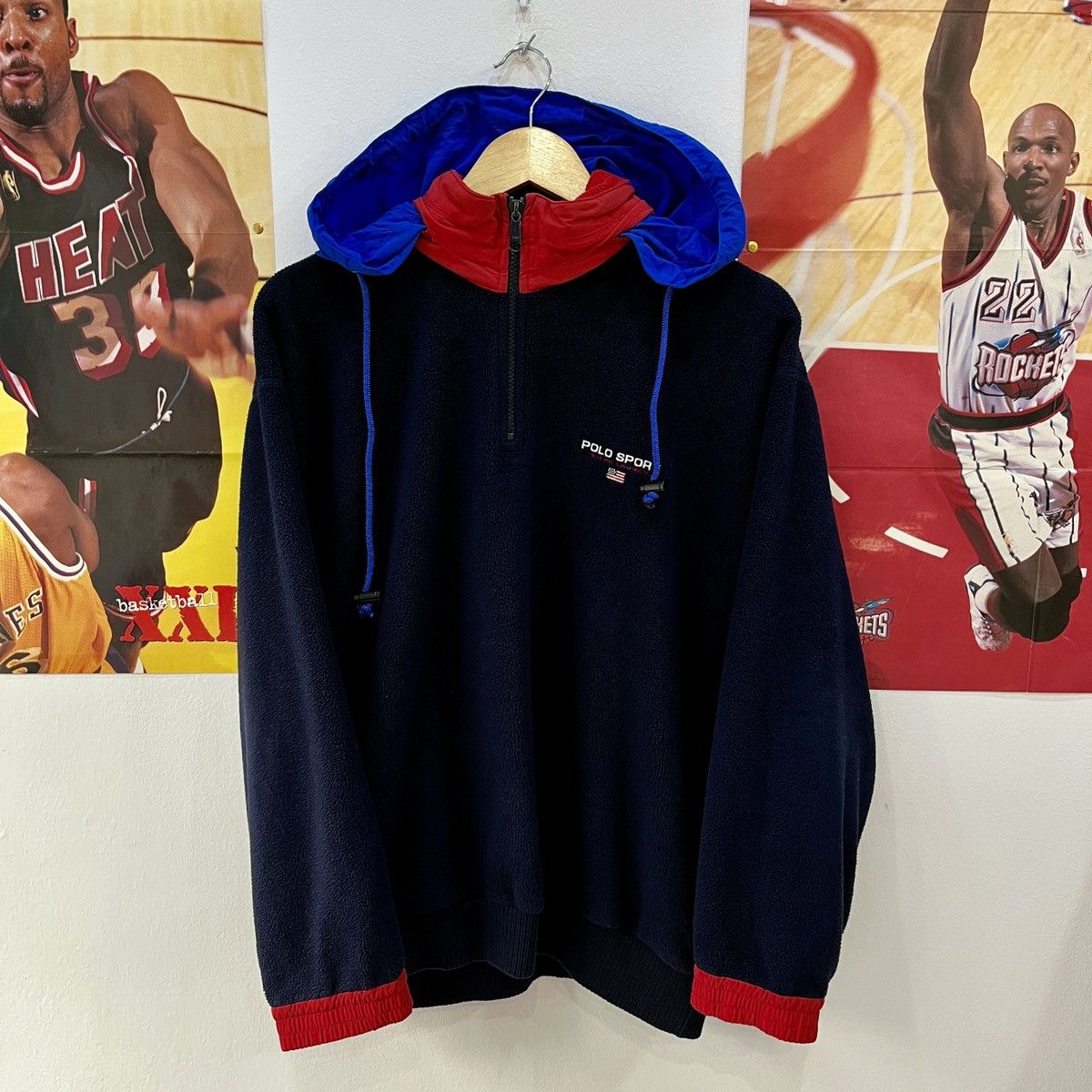 Lo Life × Polo Ralph Lauren × Vintage Vintage Ralph Lauren Polo Sport Spellout Fleece 90s Superman Size US S / EU 44-46 / 1 - 1 Thumbnail
