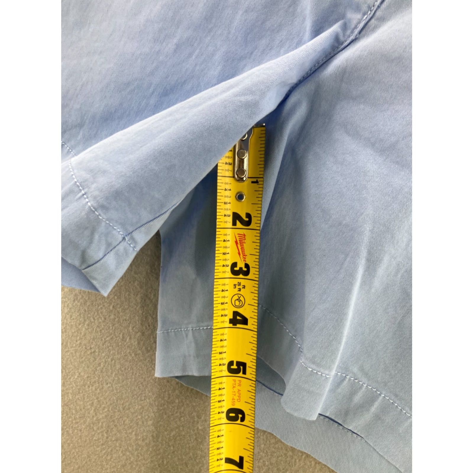 Vintage Crown and Ivy Chino Shorts Womens 4 Blue Solid Activewear Casual Travel Size 27" / US 4 / IT 40 - 6 Thumbnail