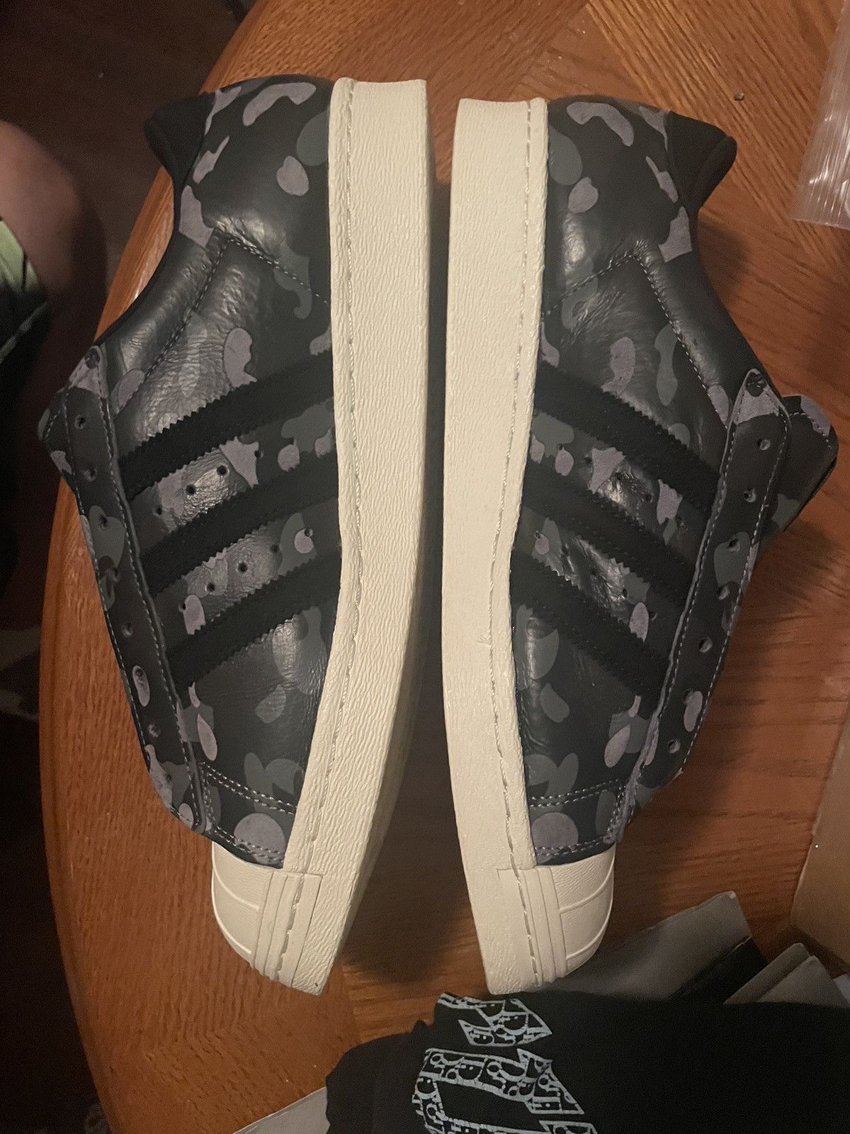 Adidas × Bape × Undefeated Bape x Undefeated x Adidas Superstar 80s Size US 11 / EU 44 - 3 Thumbnail