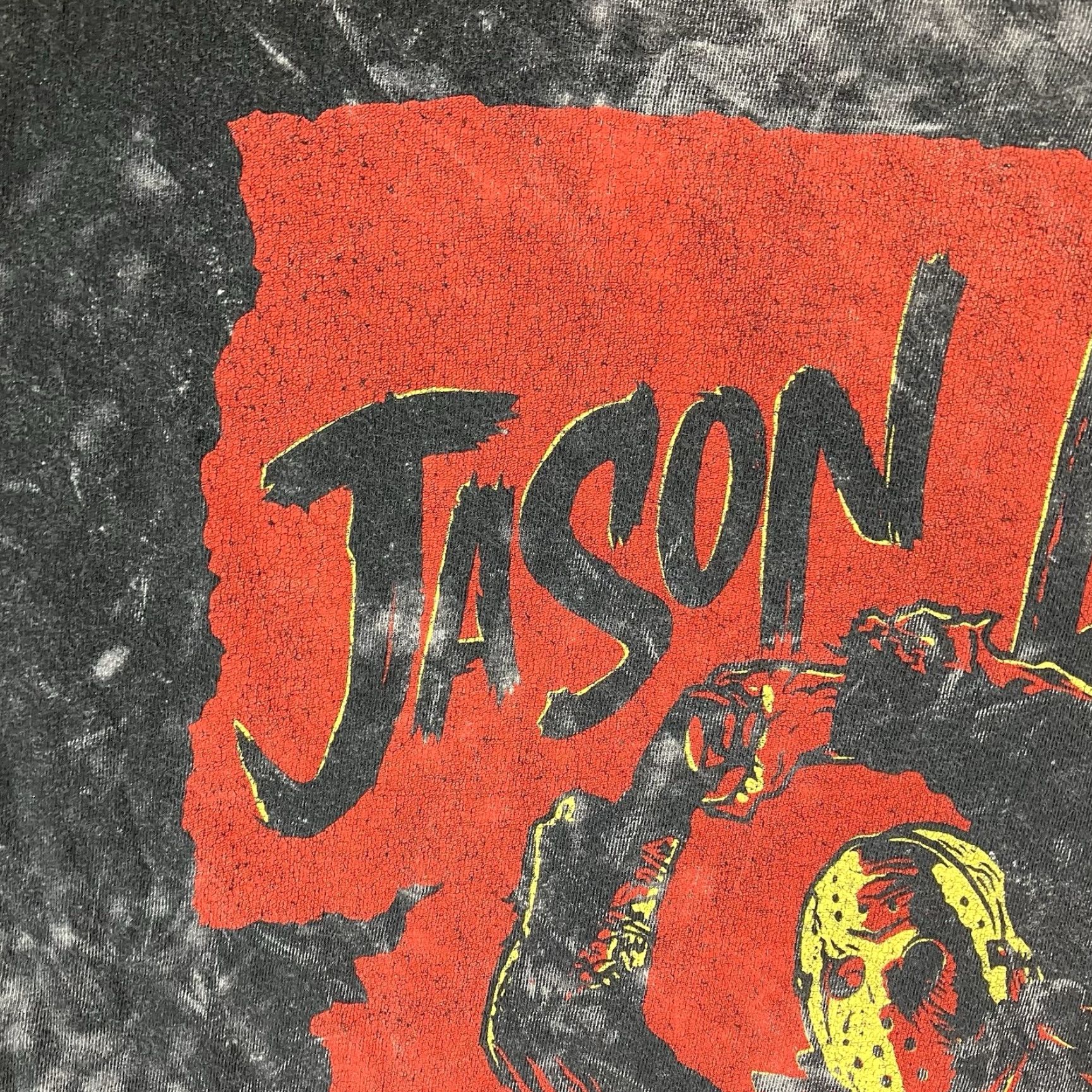 Affliction FRIDAY THE 13TH JASON LIVES Graphic Tee Mens Medium Black Acid Wash Size US M / EU 48-50 / 2 - 5 Thumbnail