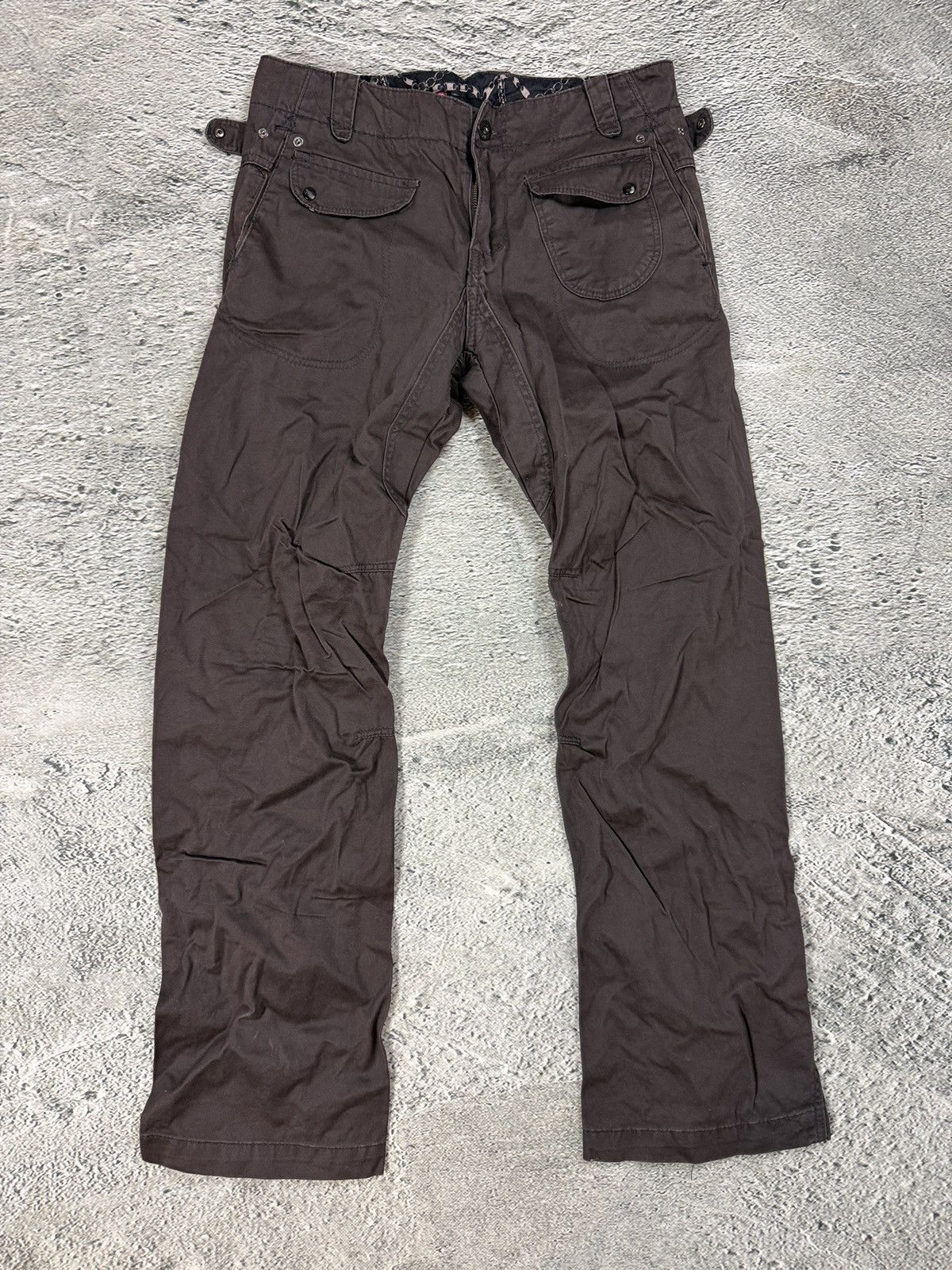 Diesel Diesel Flared Jeans Avant Garde Y2K vintage brown Size 31" - 1 Thumbnail