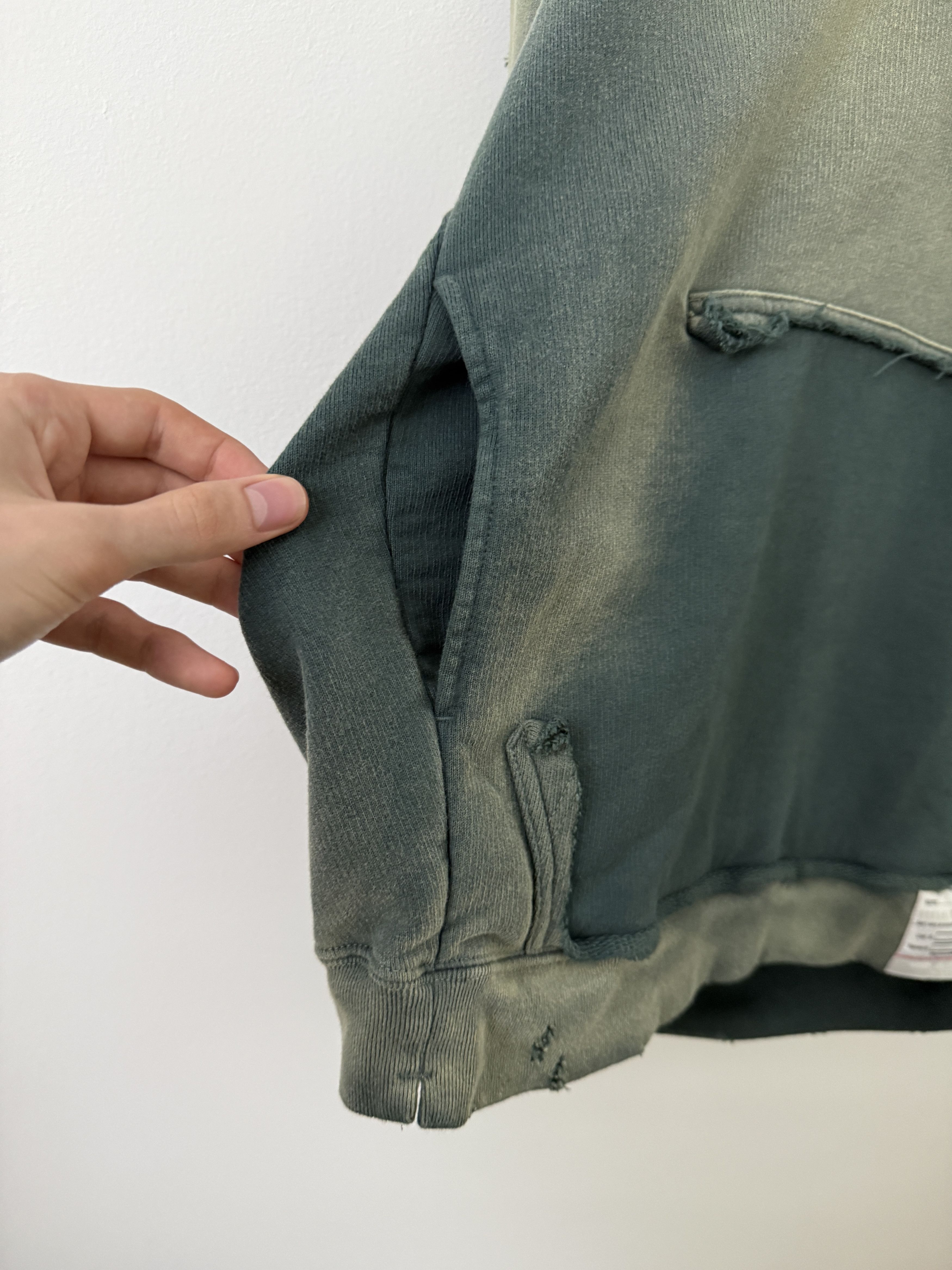 Maison MIHARA YASUHIRO Sun Faded Distressed Pullover Hoodie Size US S / EU 44-46 / 1 - 14 Thumbnail