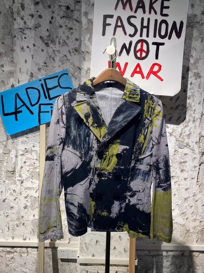 Yohji Yamamoto Yohji Yamamoto Graffiti double-breasted jacket 2503-Nextarr Size US M / EU 48-50 / 2 - 1 Thumbnail
