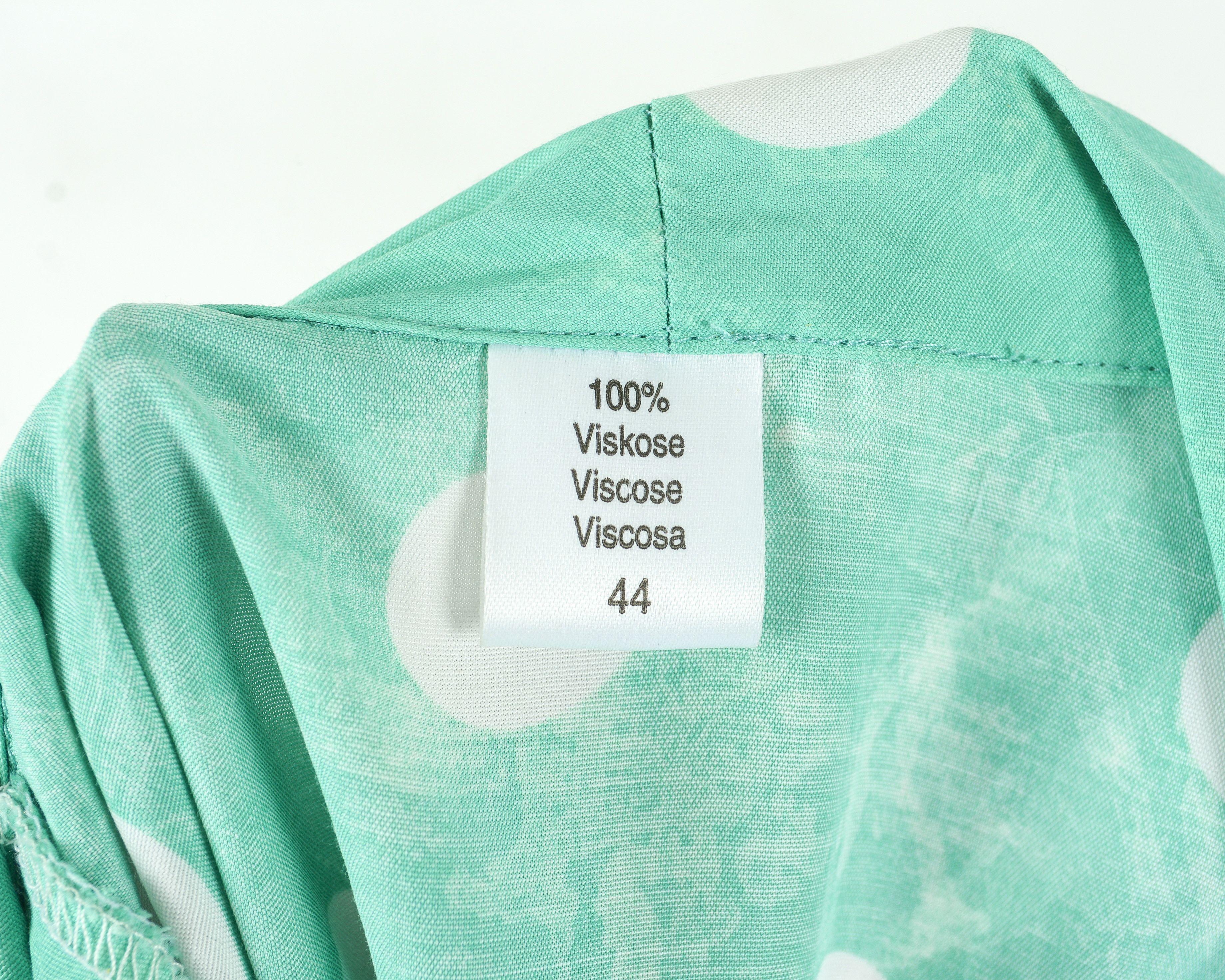 Vintage Polka Dot Button Up Shirt Blouse Short Sleeved V-Neck Top Size L / US 10 / IT 46 - 6 Thumbnail