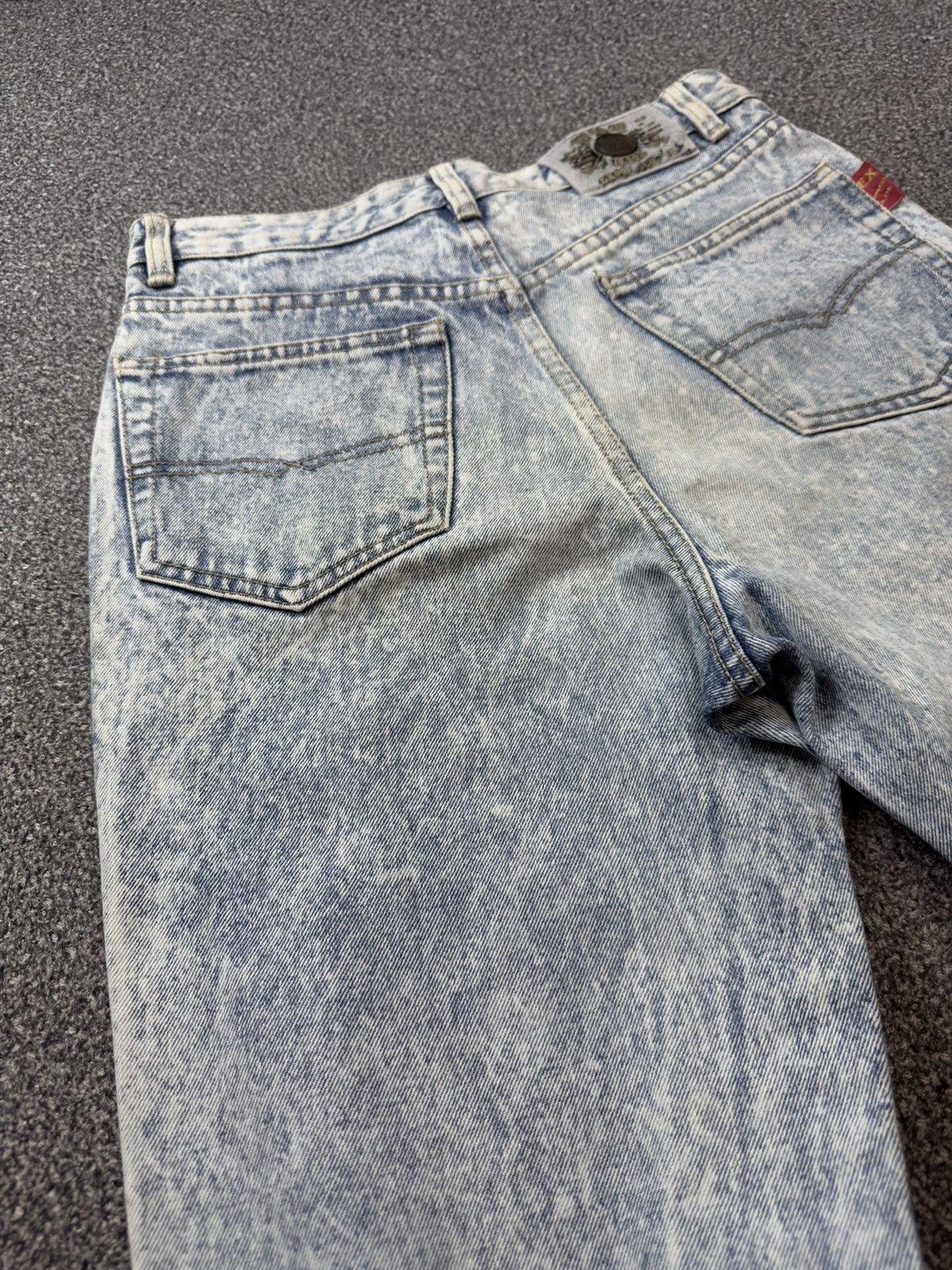 Fashion Victim Vintage 15.5oz Acid Wash Aging Faded Express Japanese Denim Size US 30 / EU 46 - 10 Thumbnail