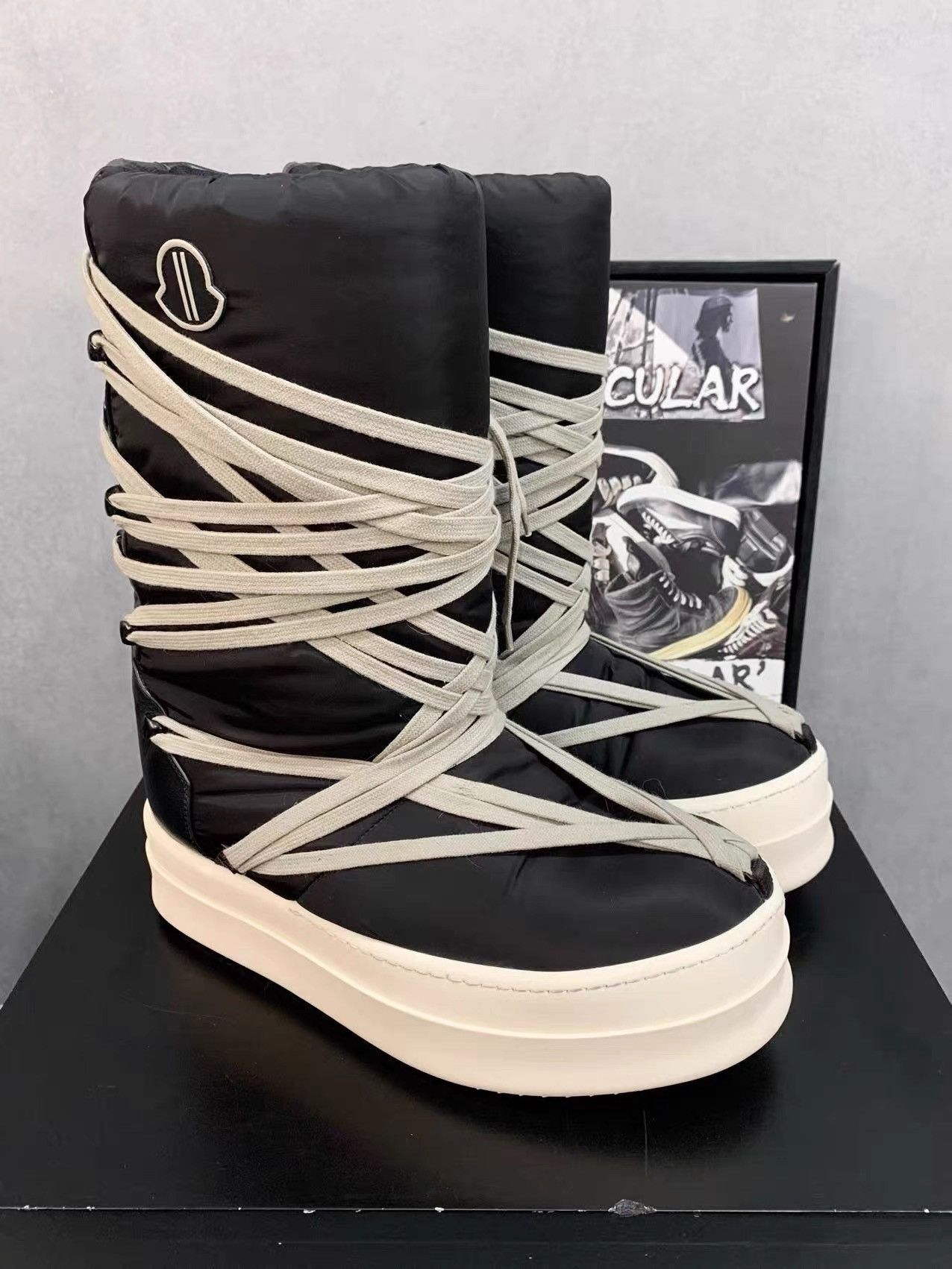 Rick Owens Rick Owens × Moncler 23FW Runway Snow Boots K34 Size US 7 / EU 40 - 4 Thumbnail