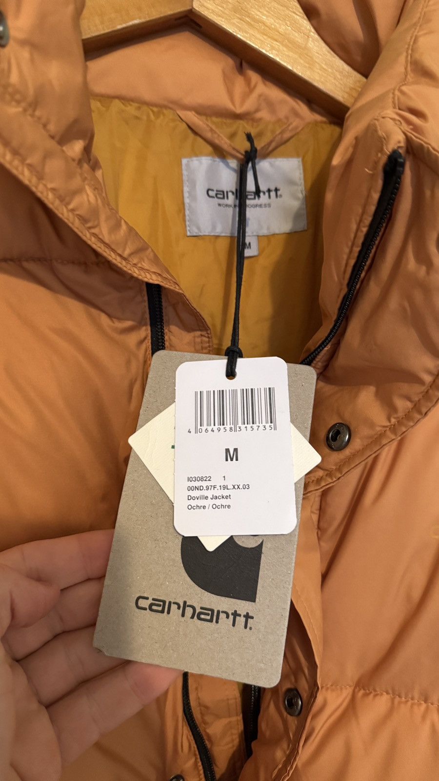 Carhartt Wip Carhartt WIP – Doville quilted jacket in yellow Size US M / EU 48-50 / 2 - 7 Thumbnail