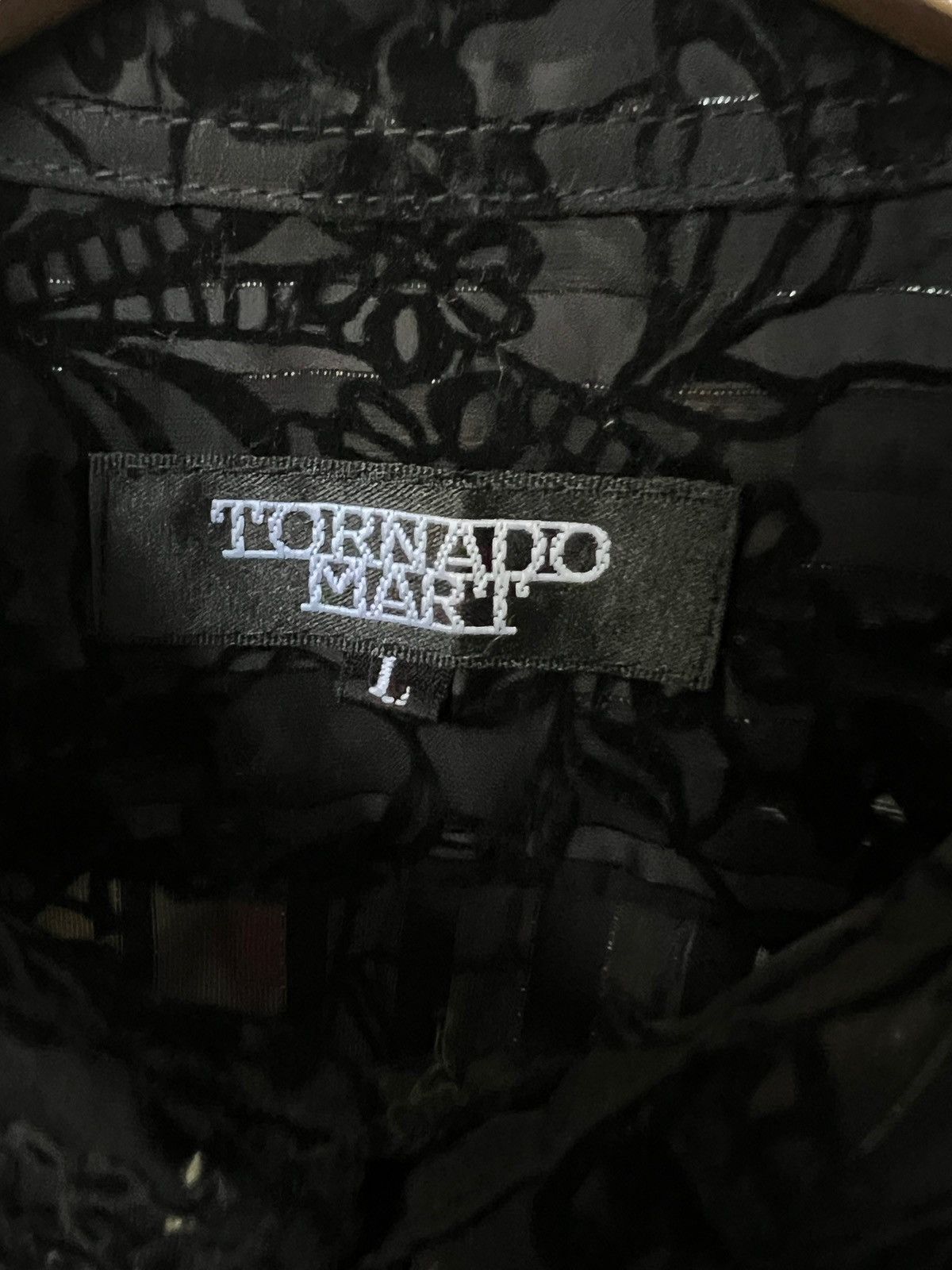 Tornado Mart Tornado Mart Mesh Velvet Flower Motif Button Up Shirt Size US S / EU 44-46 / 1 - 12 Thumbnail