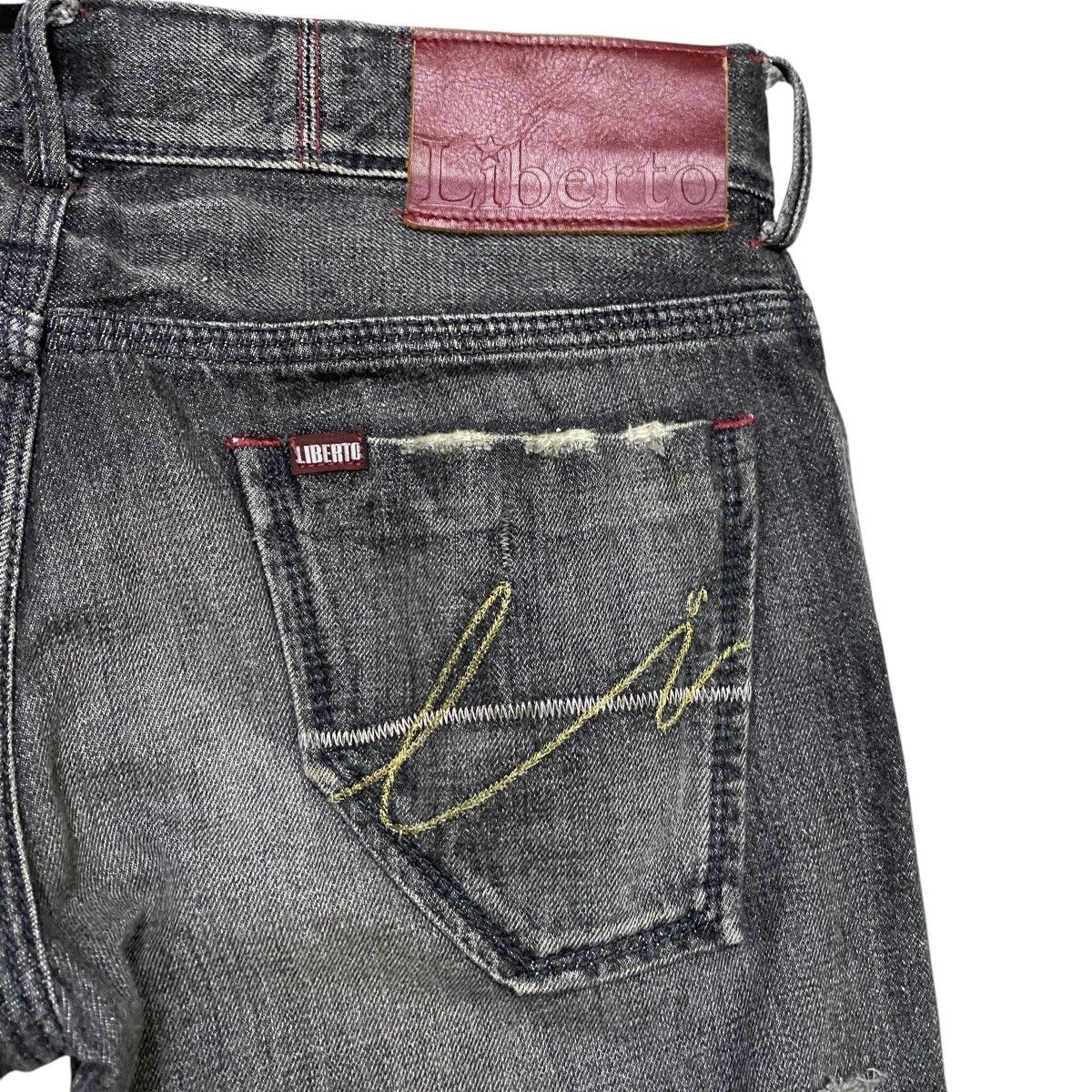 Japanese Brand × Vintage Liberto distressed denim jean Size US 34 / EU 50 - 9 Thumbnail