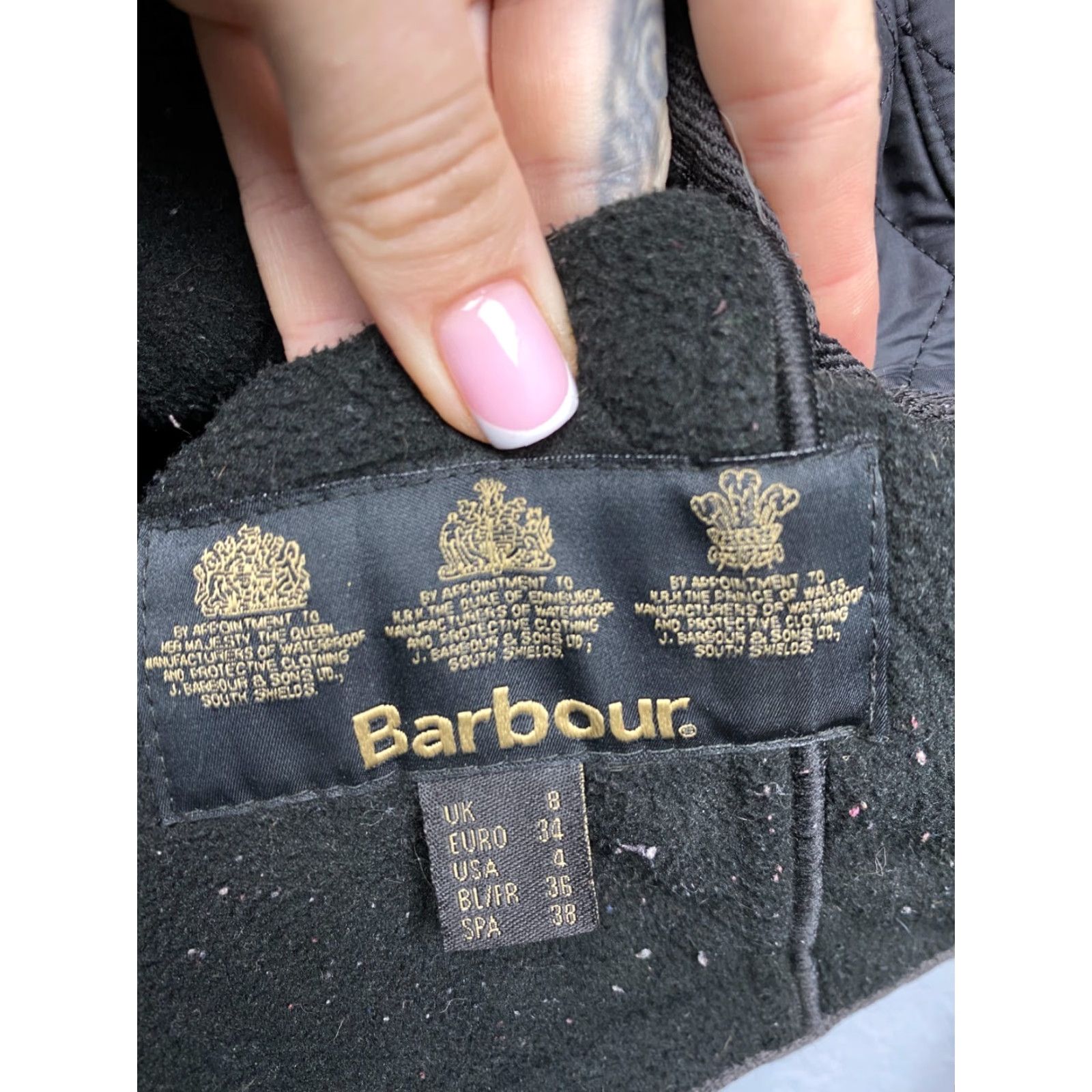 Barbour VINTAGE Barbour International Womens Polarquilt Quilted Jacket S Black Barbour International Quilted Womens S Jacket Mens Womens Girls Size S / US 4 / IT 40 - 7 Thumbnail