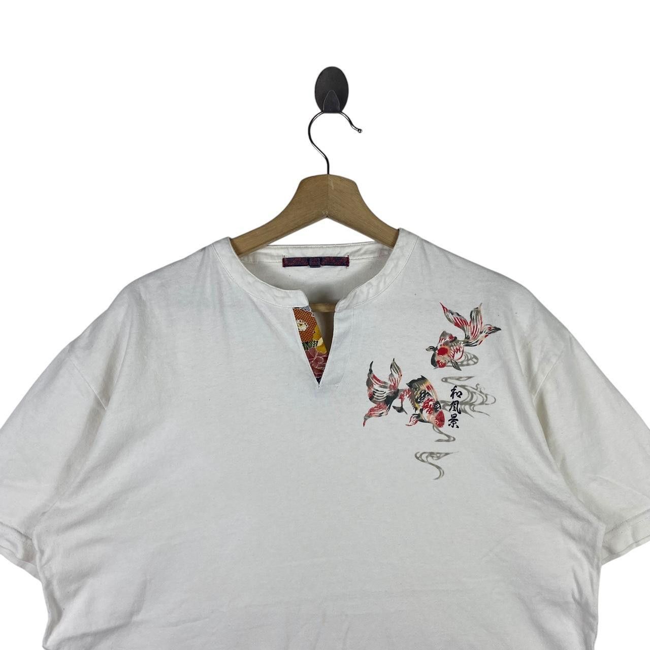 Other JAPAN TRADITIONAL GOLDFISH Karakuri Onsen Henley Tee Shirt Size L / US 10 / IT 46 - 2 Thumbnail